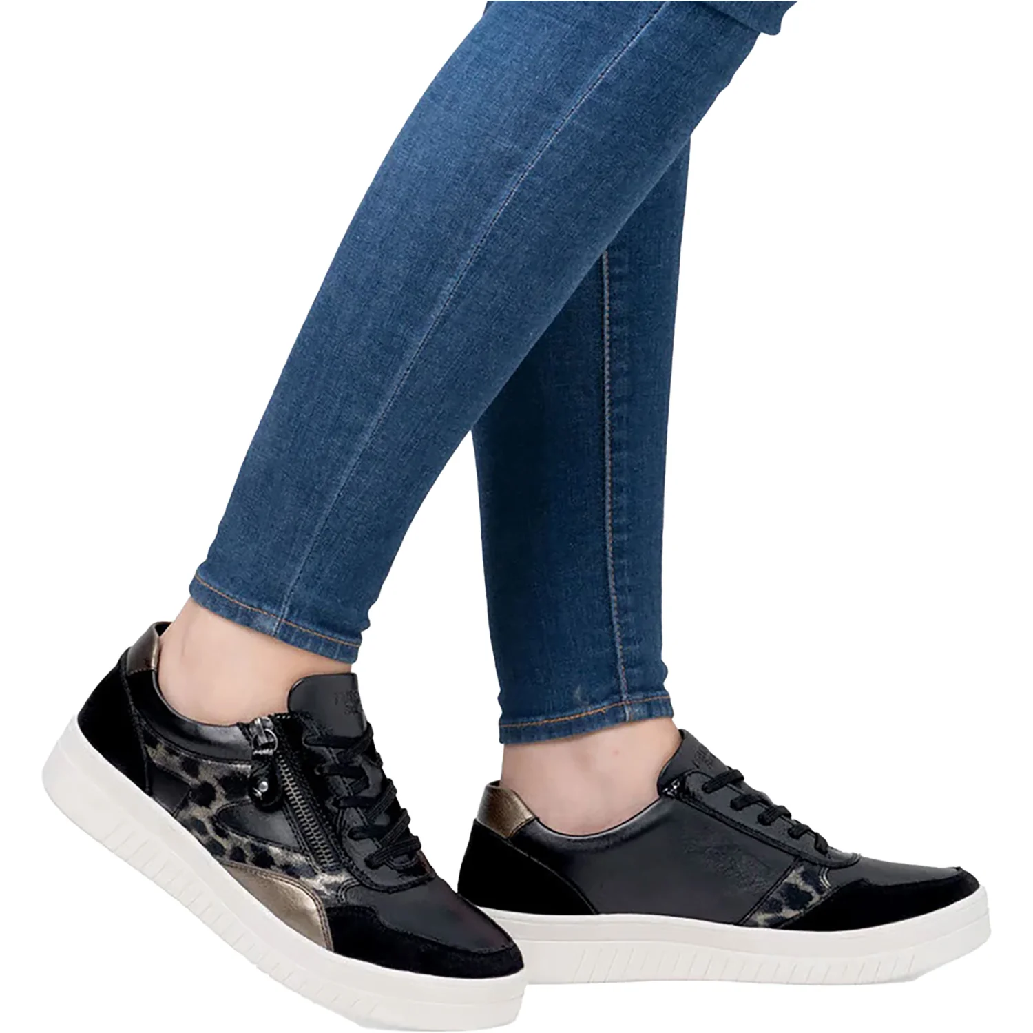 Remonte D0J04-03 Women's Sneakers Schwarz/Bronze Synthetic - Image 5