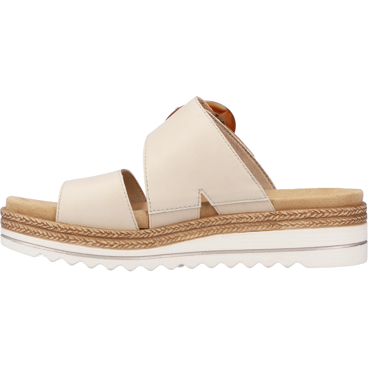 Remonte D0Q51-00 Jocelyn 51 Women's Sandals Chalk/Pebble Leather - Image 3