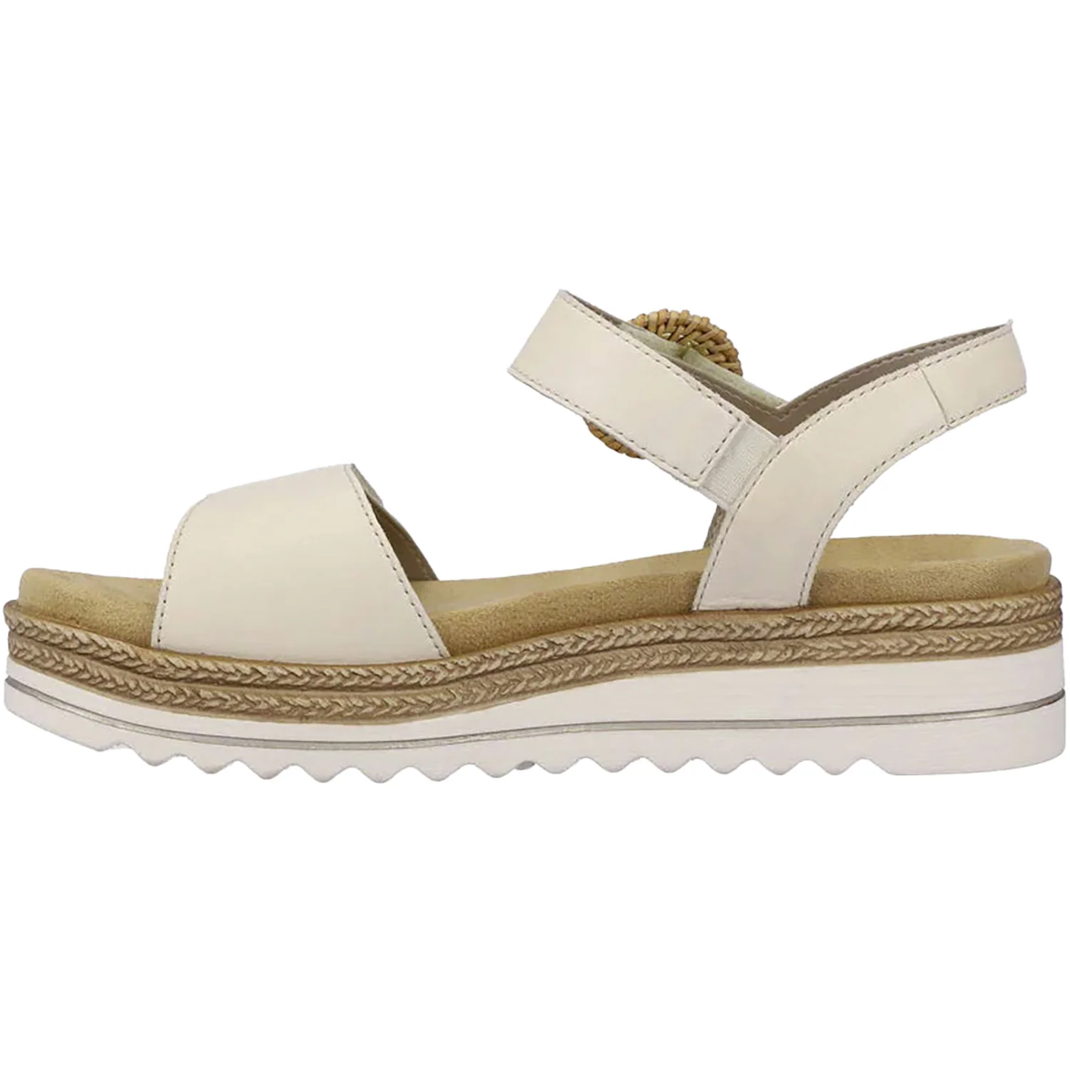 Remonte D0Q52-60 Jocelyn 52 Women's Platform Sandals Porzellan/Lugano Leather - Image 3