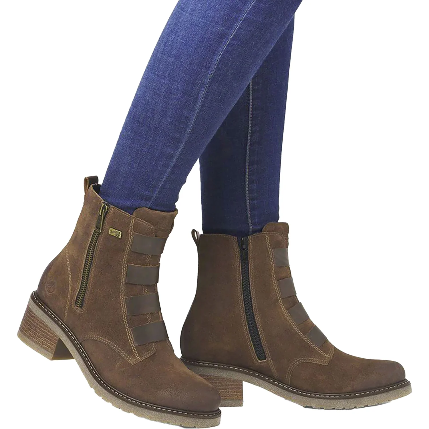 Remonte D1A76-20 Women's Water Resistant Boots Sattle/Kastanie Leather - Image 5