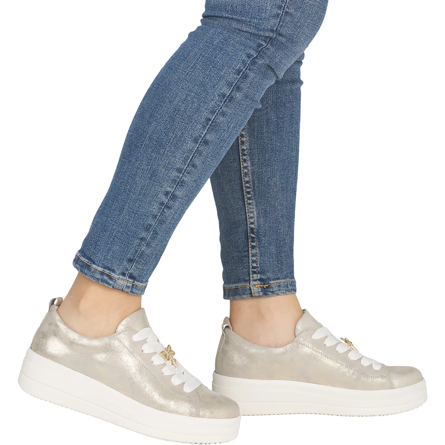 Remonte D1C03-91 Julika 03 Women's Lace Up Shoes Muschel Leather - Image 7