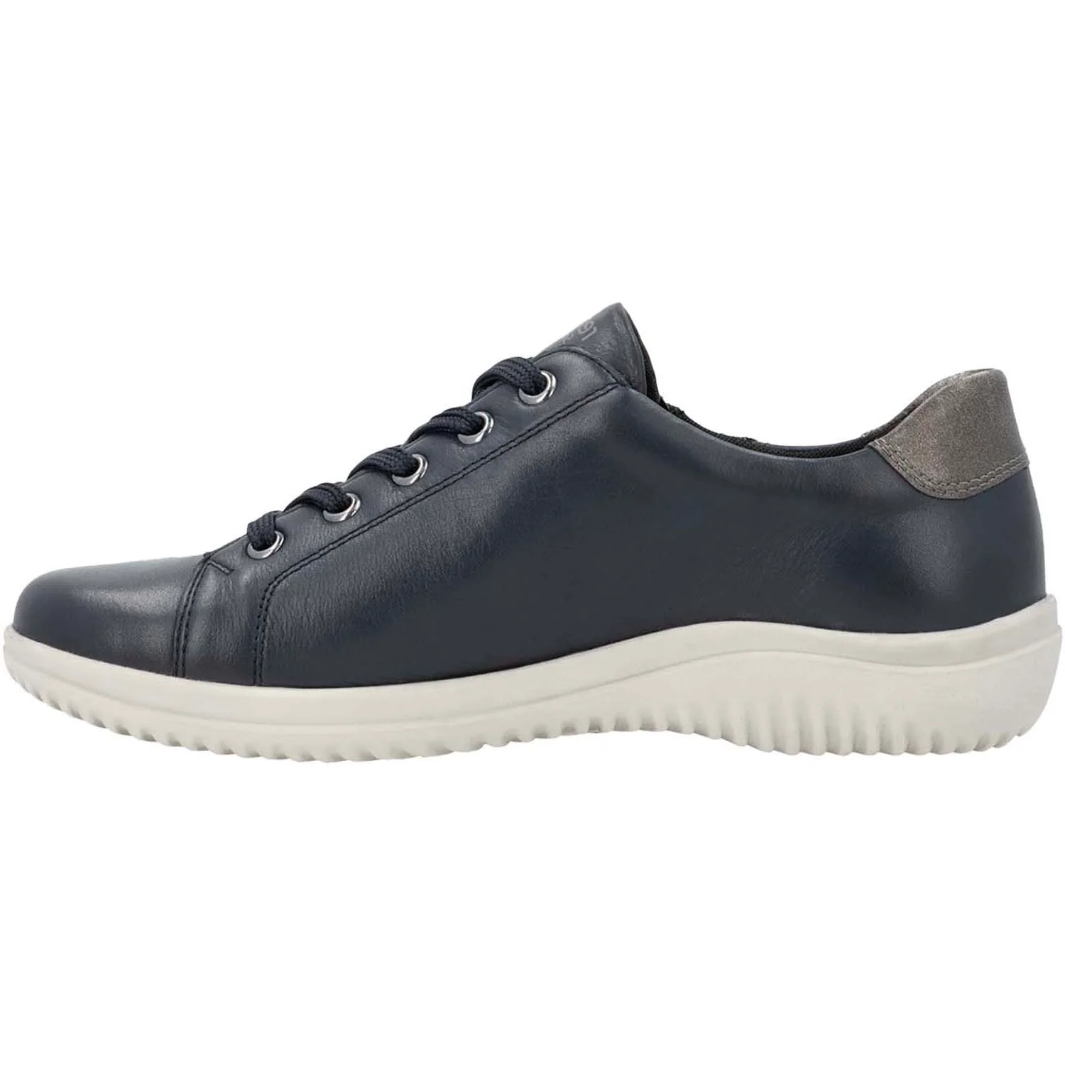 Remonte D1E00-14 Louann 00 Women's Sporty Lace Up Shoes Nightblue/Altsilber/Pazifik Leather - Image 3
