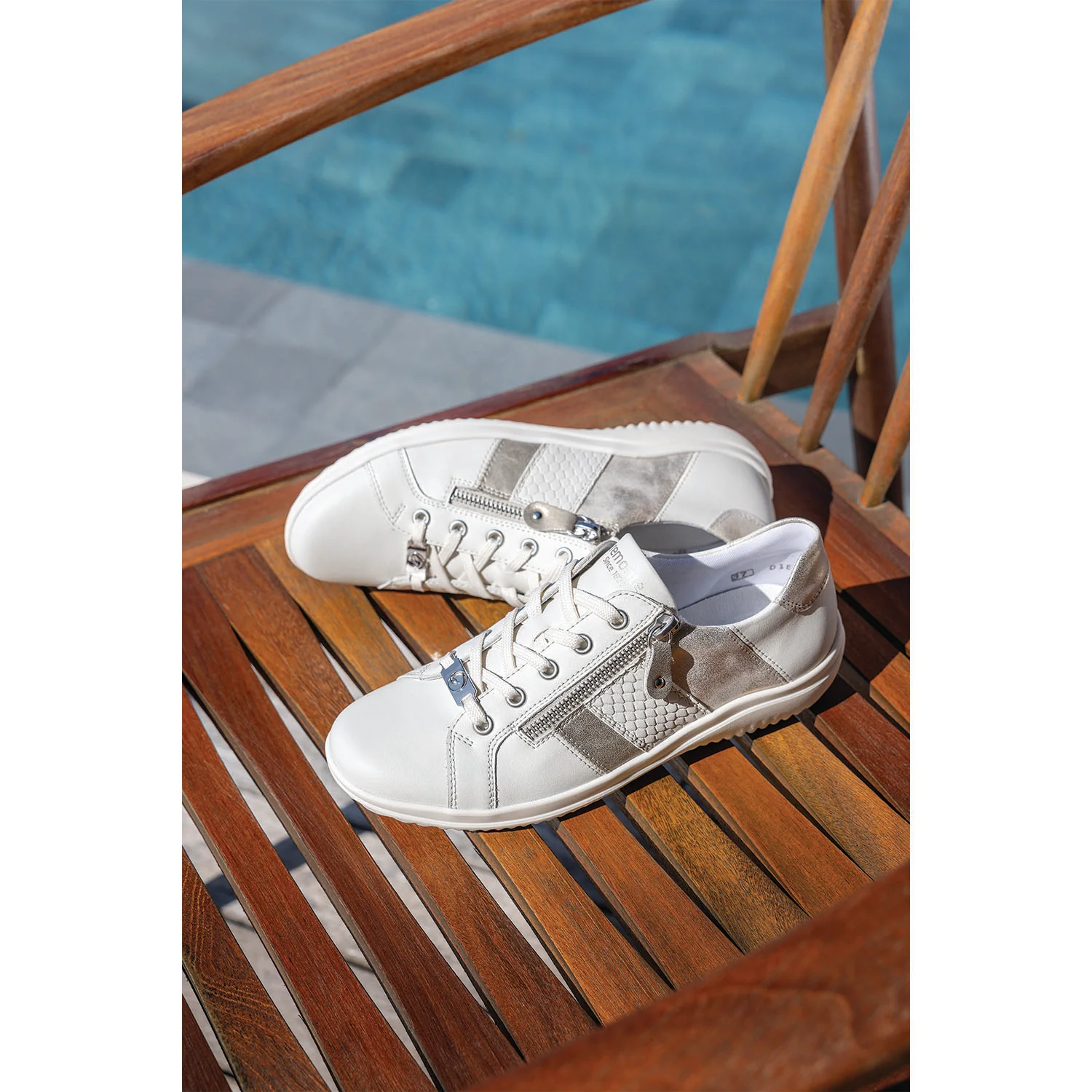 Remonte D1E00-80 Louann 00 Women's Shoes Snow/Perle/Offwhite/Musche - Image 6