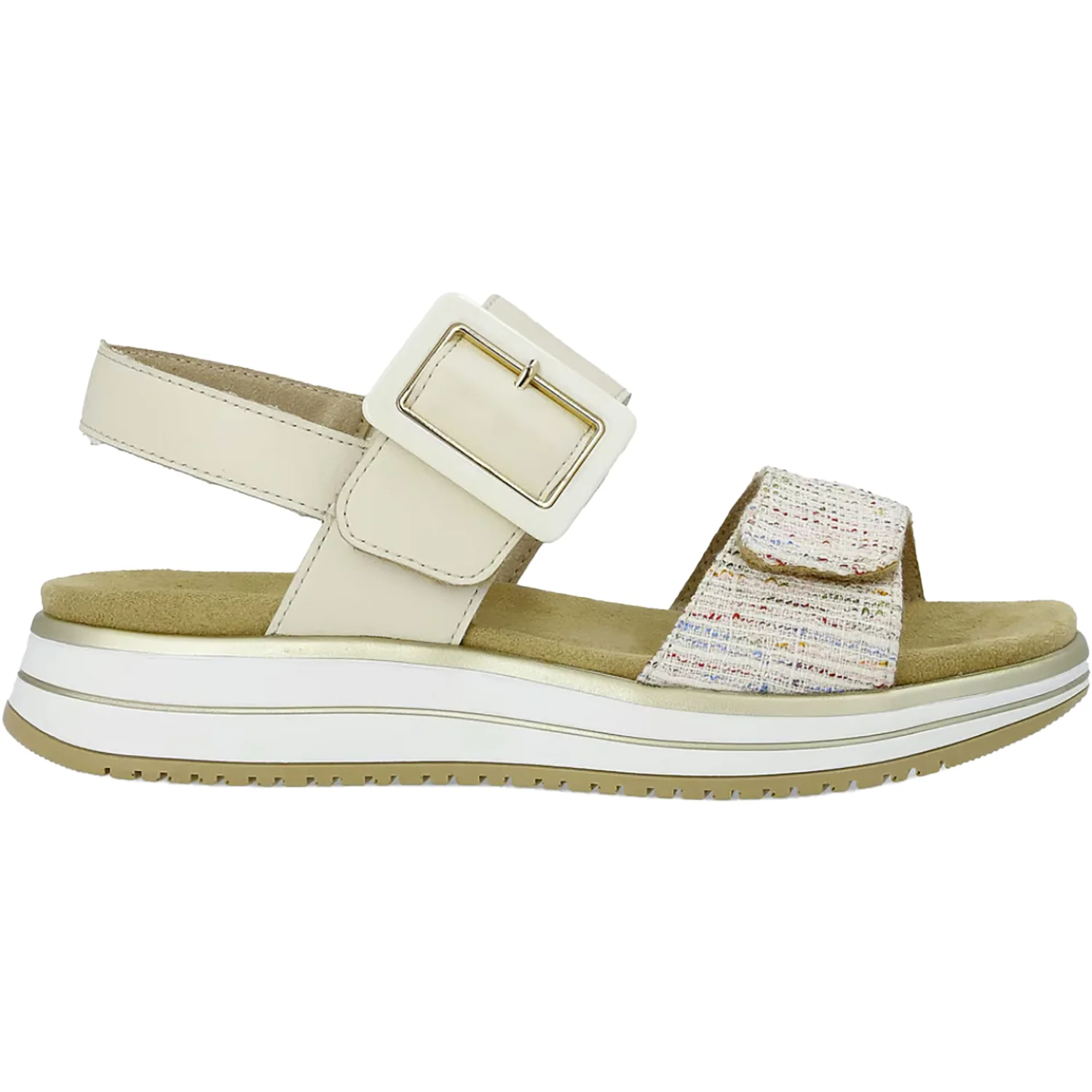 Remonte D1J53-60 Jocelyn 53 Women's Sandals Weiss Multi/Porzellan Leather