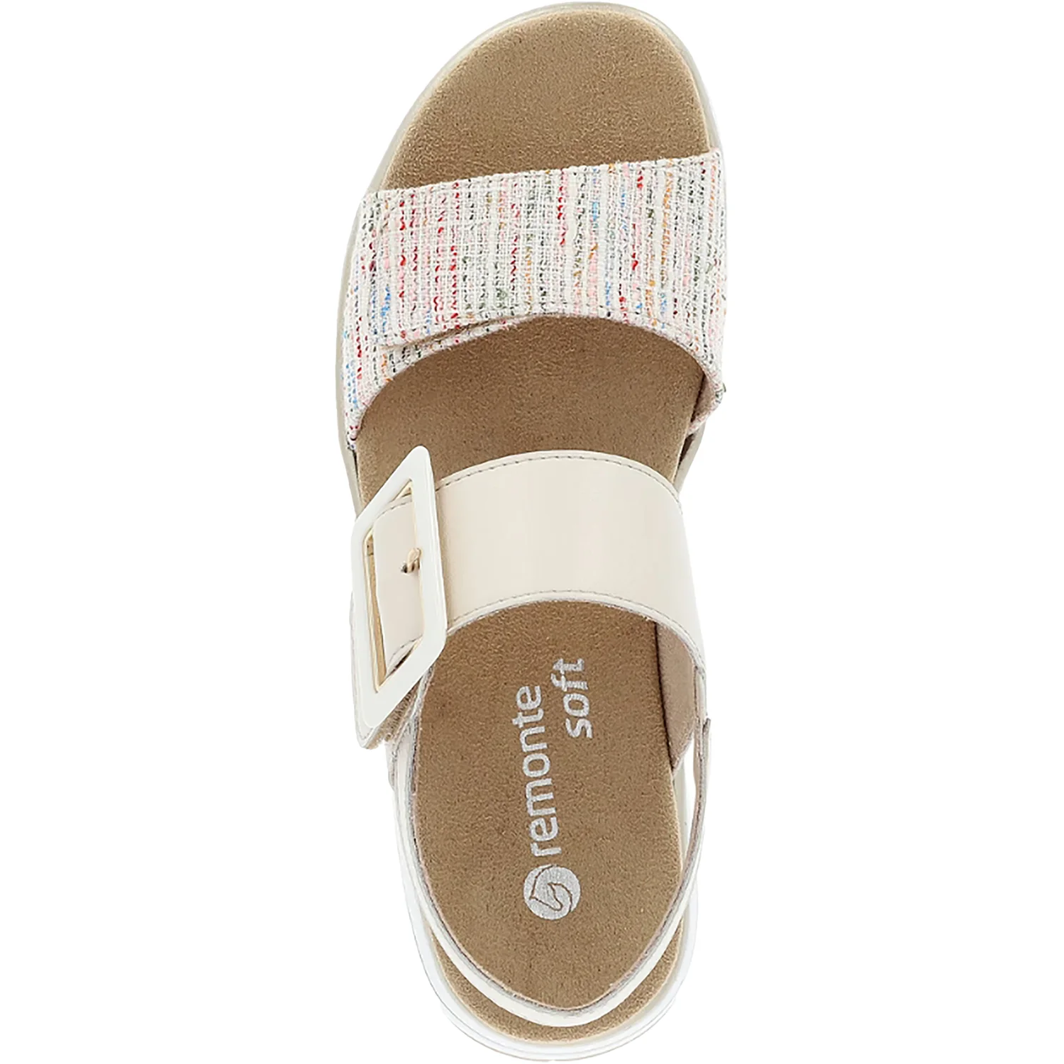 Remonte D1J53-60 Jocelyn 53 Women's Sandals Weiss Multi/Porzellan Leather - Image 3