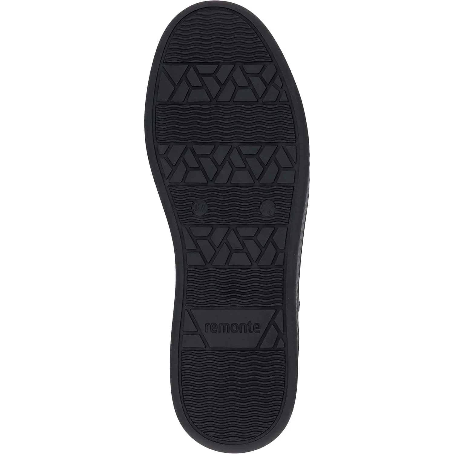 Remonte D2E00-03 Noelani 00 Women's Sporty Lace Up Shoes Schwarz/Alloy/Schwarz Leather - Image 4