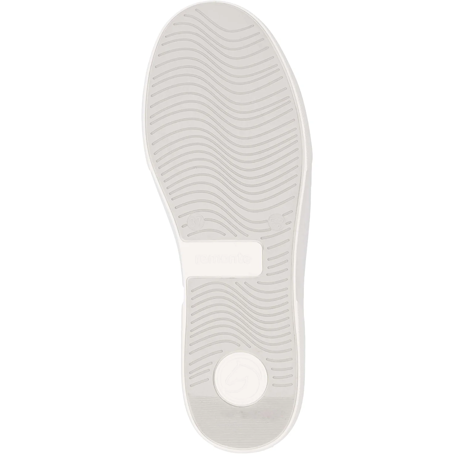 Remonte D2J00-81 Women's Sporty Lace Up Shoes White/Gold Leather - Image 4