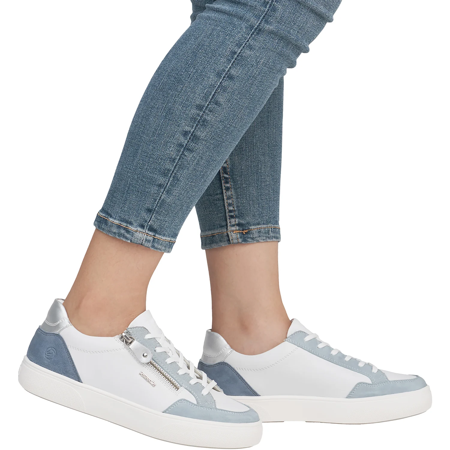 Remonte D2J01-80 Women's Sneakers Bleu/Weiss/Jeans/Silver - Image 6