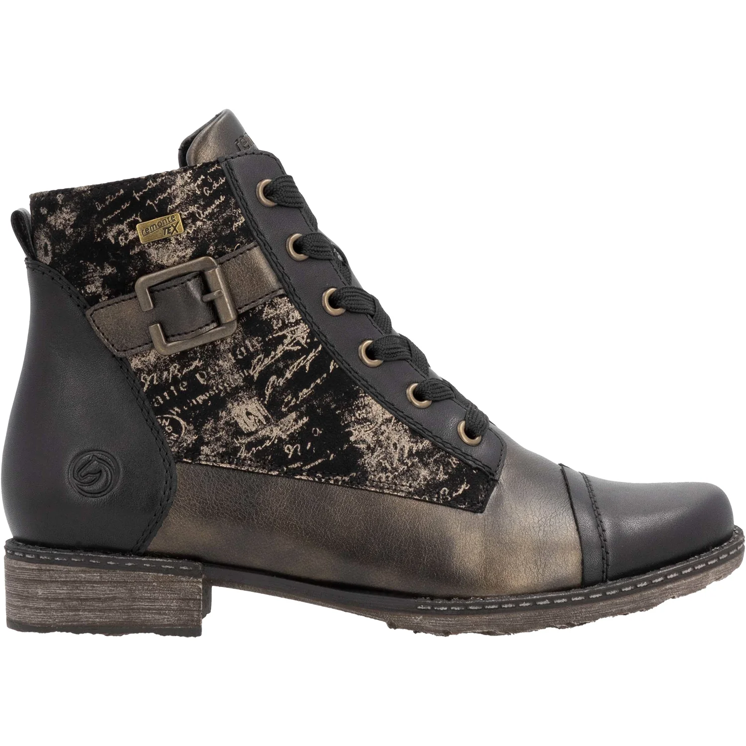 Remonte D4381-03 Women's Water Resistant Boots Schwarz/Antik/Schwarz Synthetic