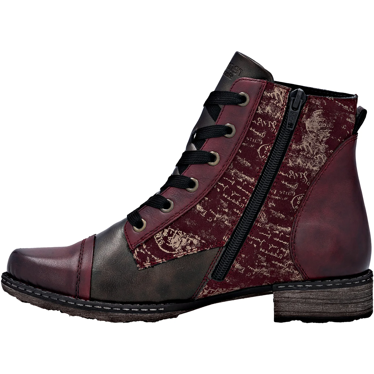 Remonte D4381-35 Chandra 81 Women's Boots Vino/Antik/Bordeaux - Image 3