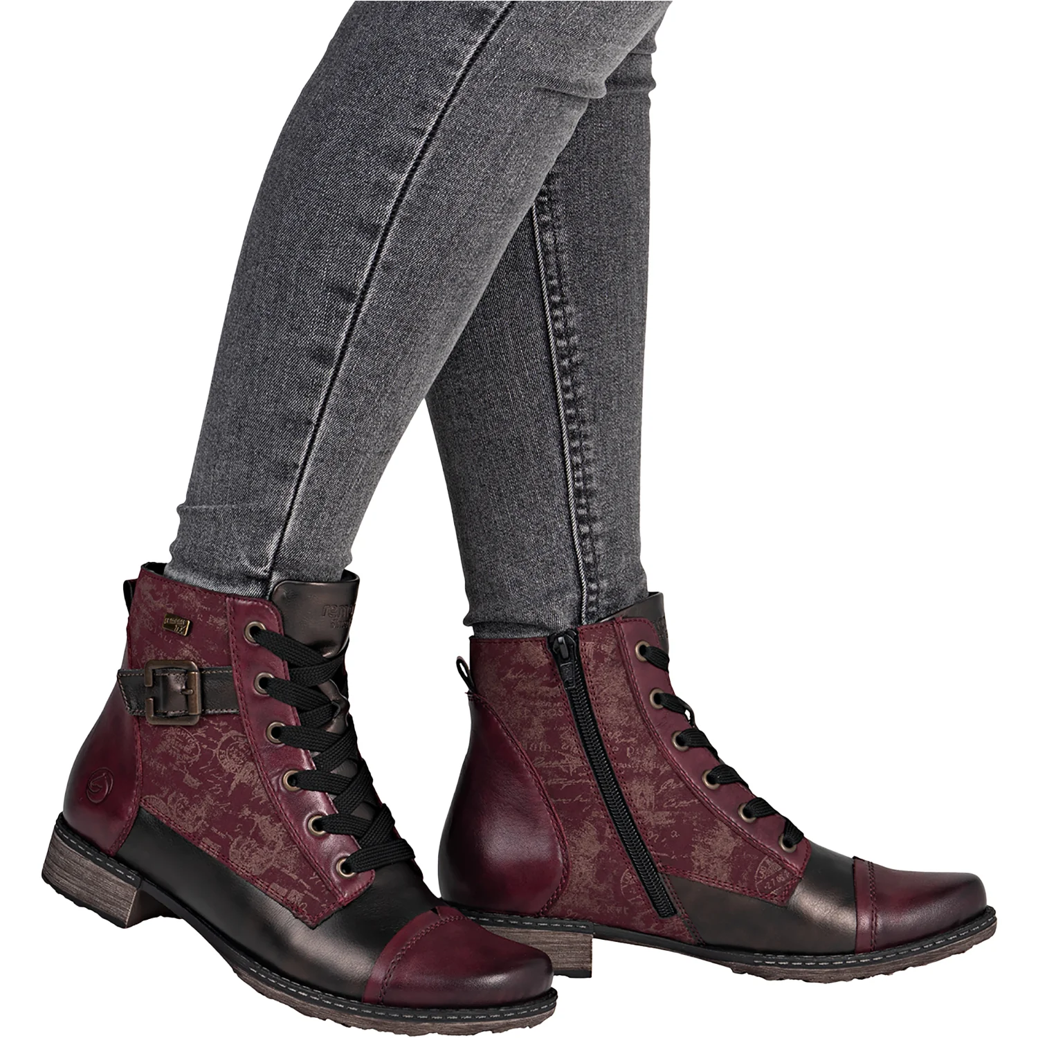 Remonte D4381-35 Chandra 81 Women's Boots Vino/Antik/Bordeaux - Image 6