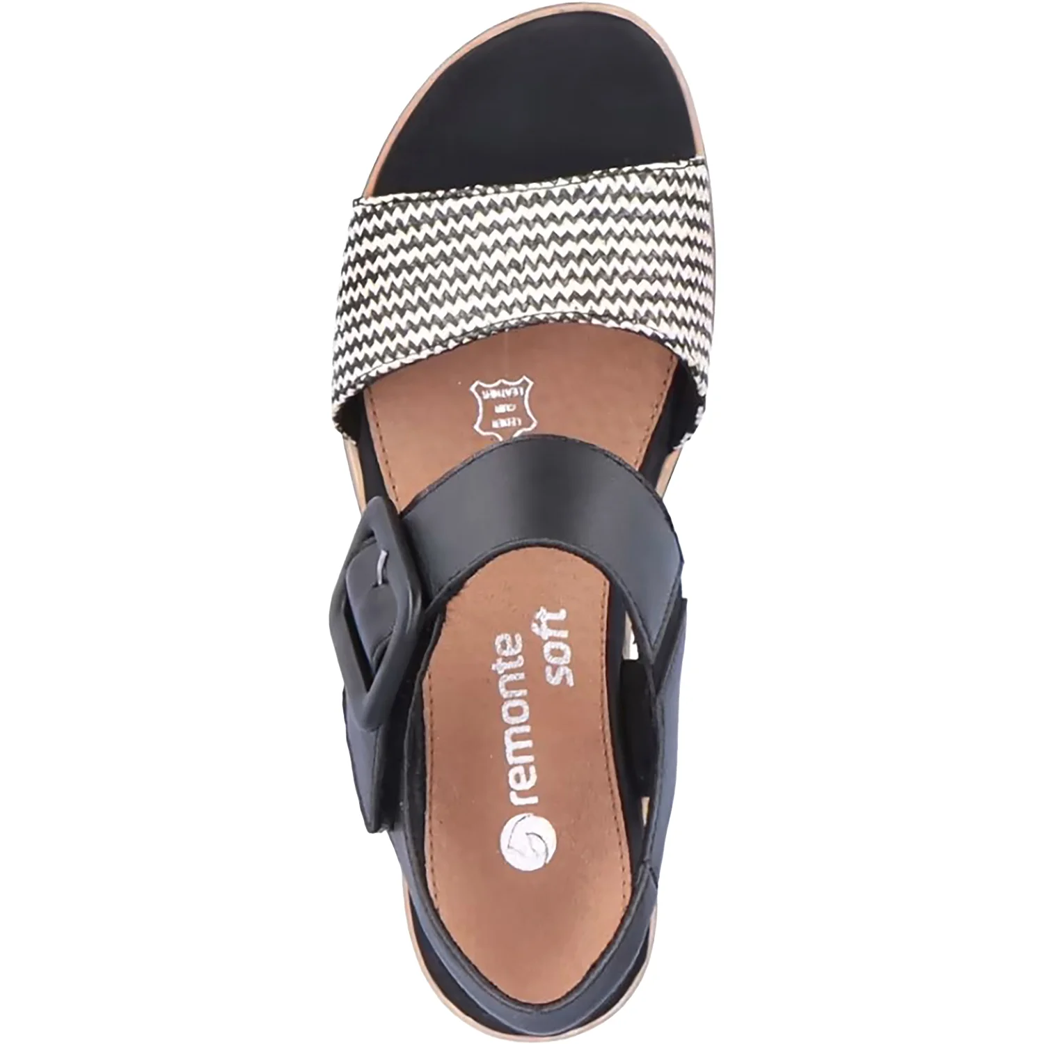 Remonte D6453-02 Jerilyn 53 Women's Sandals Schwarz-Crema/Schwarz - Image 2