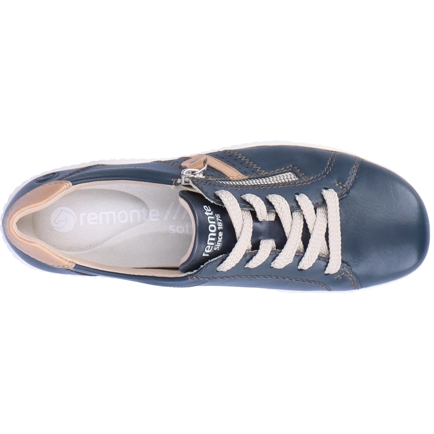 Remonte R1432-14 Liv 32 Women's Sneakers Pazifik/Bisquit Leather - Image 2