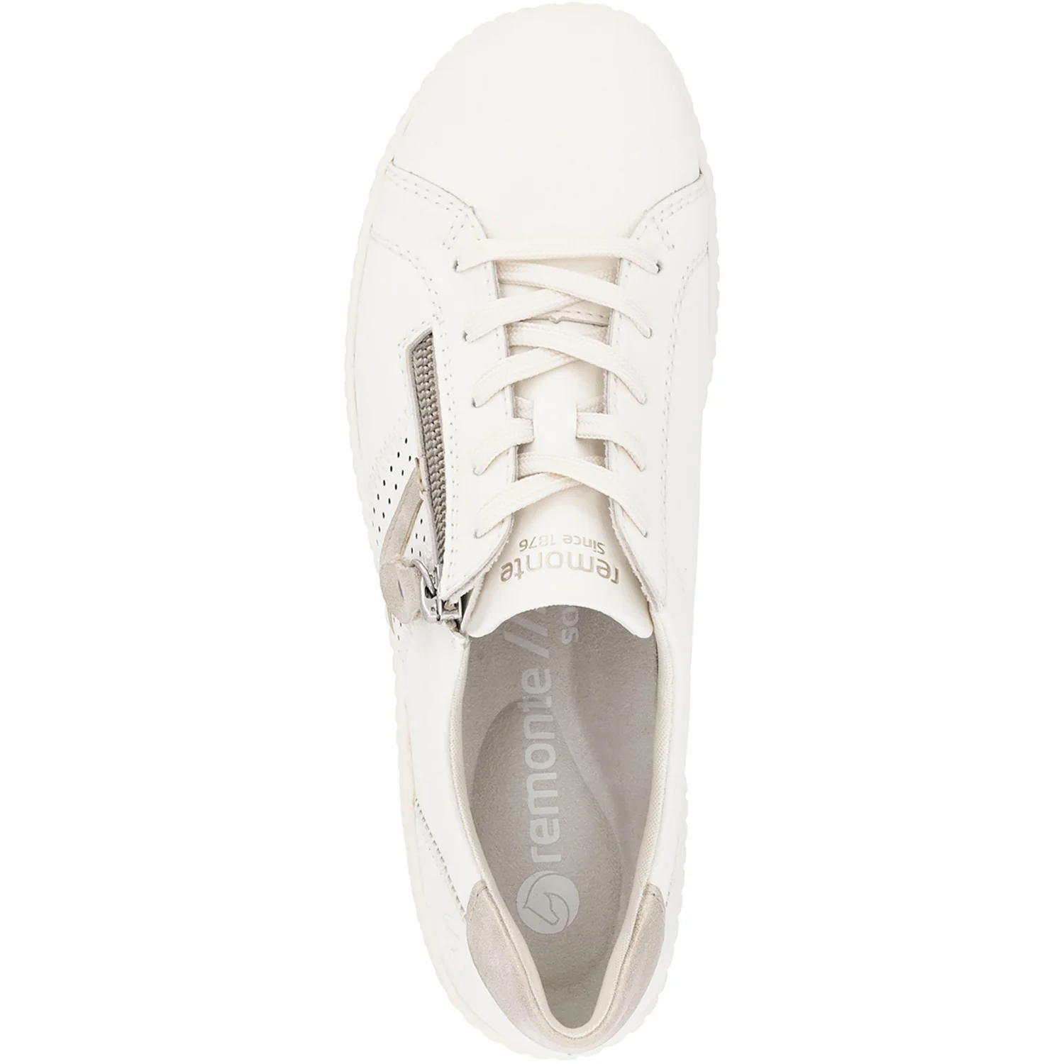 Remonte R1432-80 Liv 32 Women's Sneakers Paper/Muschel/Offwhite Leather - Image 2