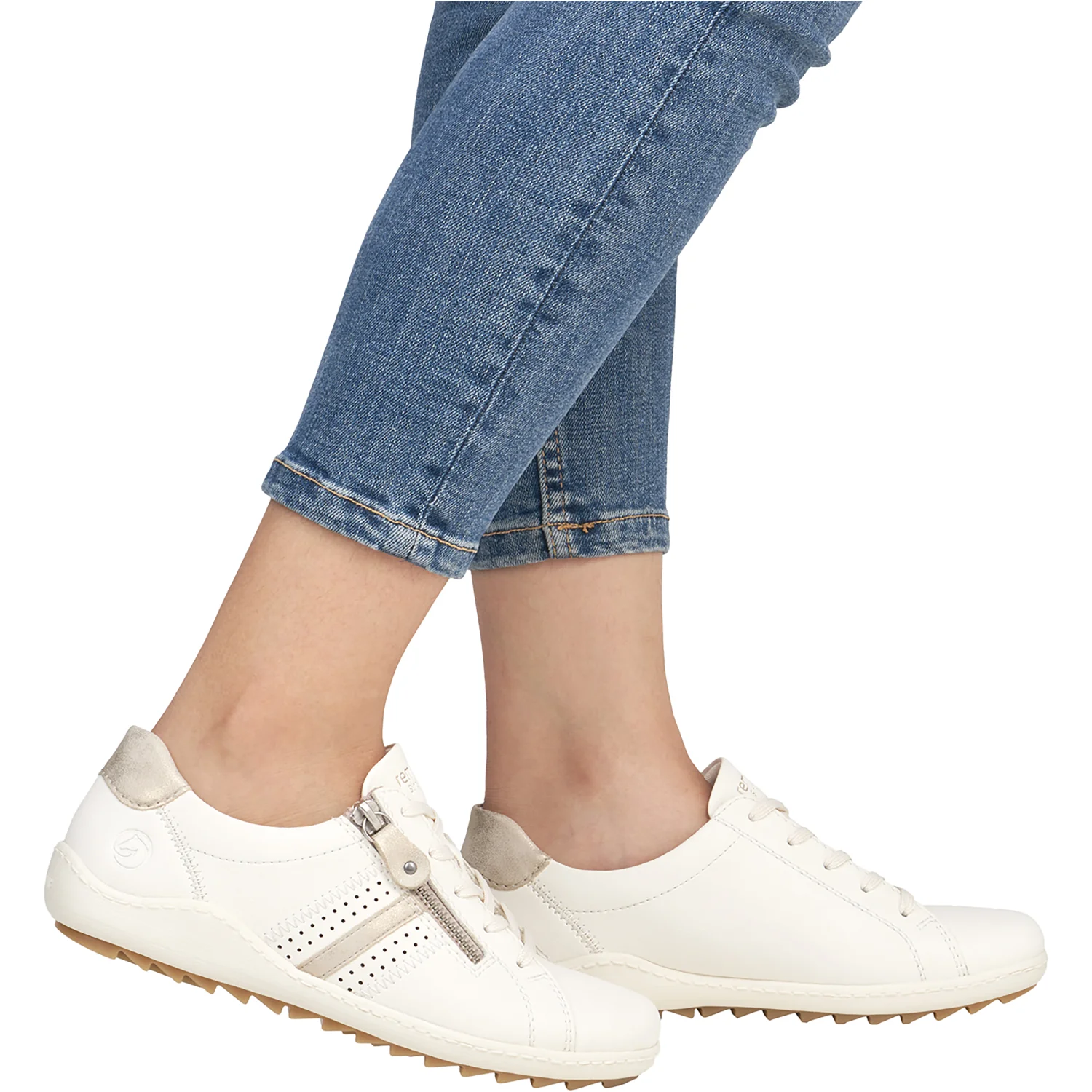Remonte R1432-80 Liv 32 Women's Sneakers Paper/Muschel/Offwhite Leather - Image 6