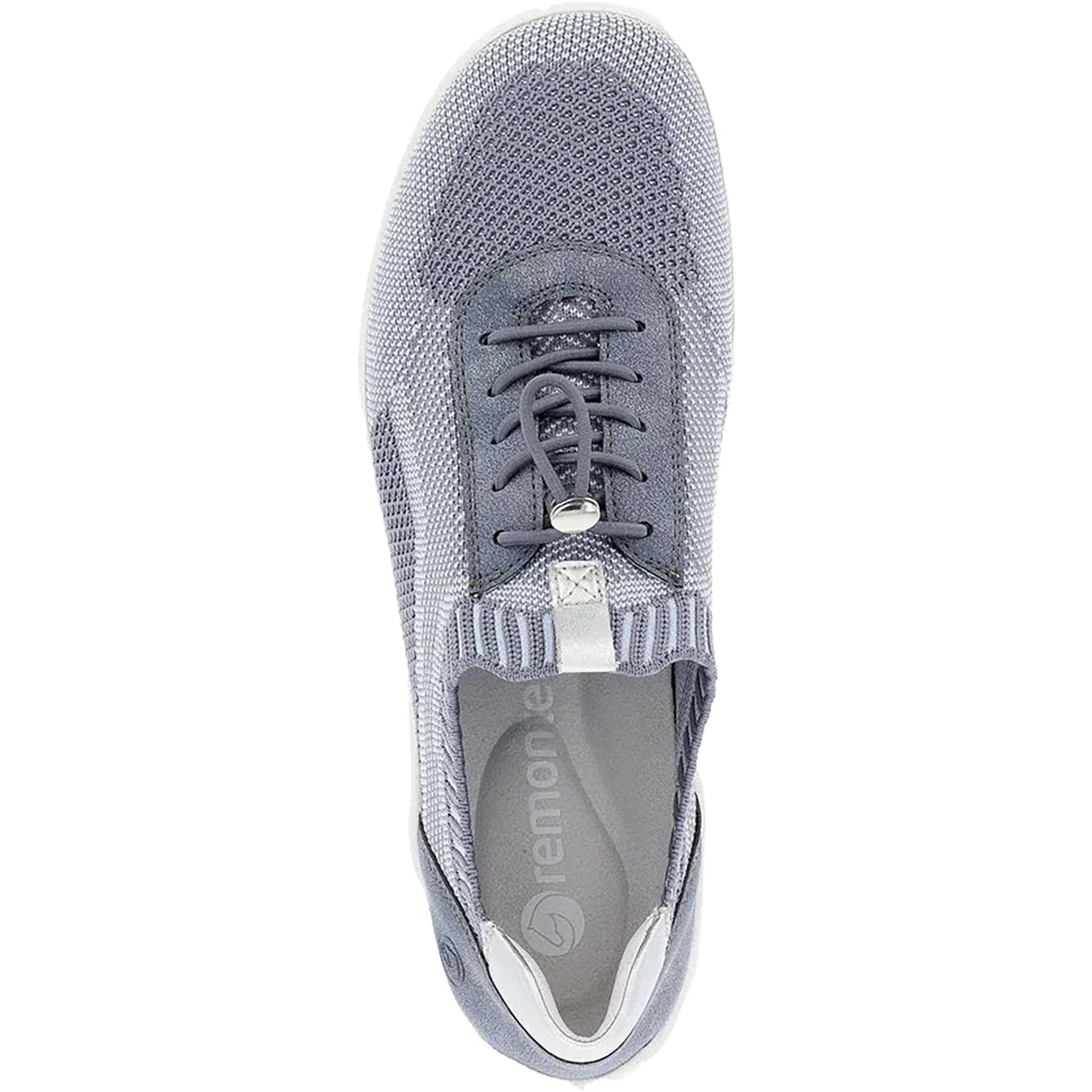 Remonte R3518-15 Liv 18 Women's Sneakers Jean-Ciel/Adria/Silver Stretch Fabric - Image 2