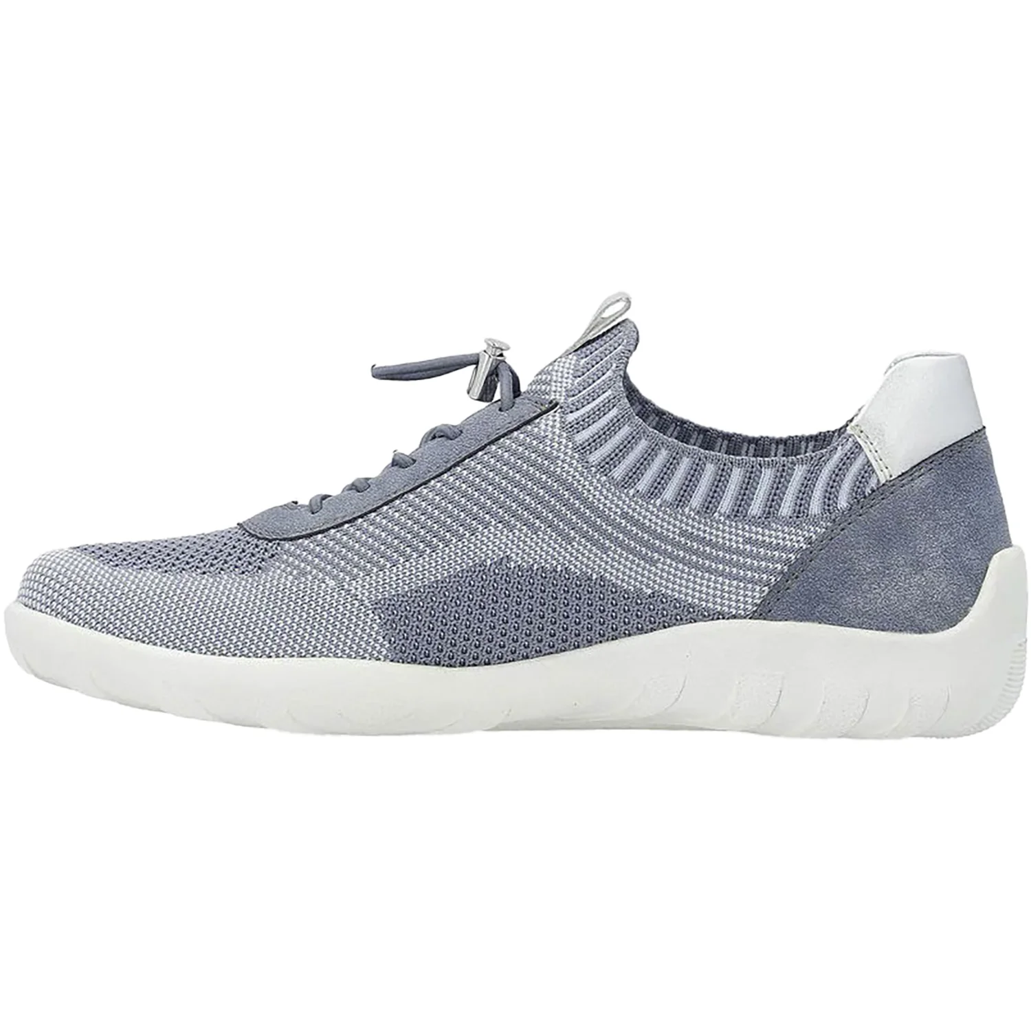 Remonte R3518-15 Liv 18 Women's Sneakers Jean-Ciel/Adria/Silver Stretch Fabric - Image 3