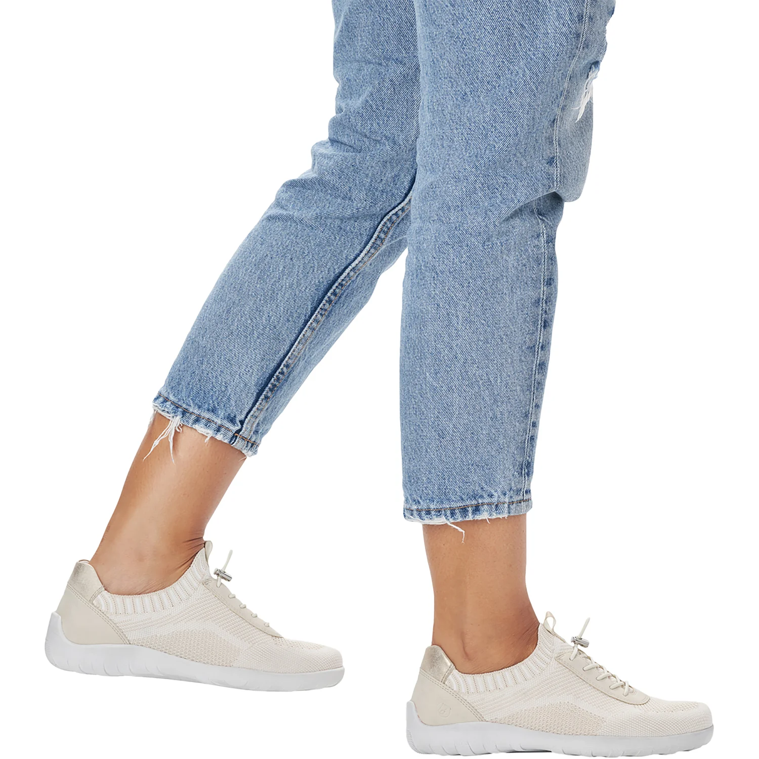 Remonte R3518-60 Liv 18 Women's Sneakers Vanilla/Weiss/Crema/Muschel Fabric - Image 6
