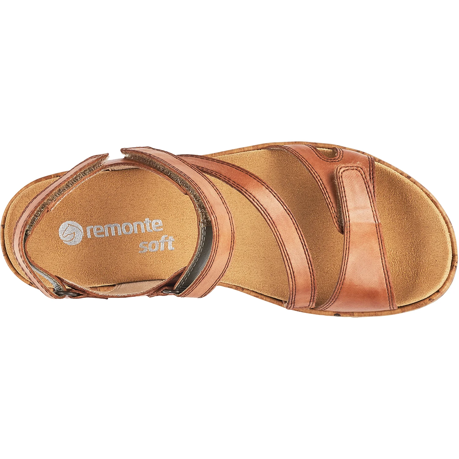 Remonte R6850-22 Jocelyn 50 Women's Backstrap Sandals Tan Leather - Image 2