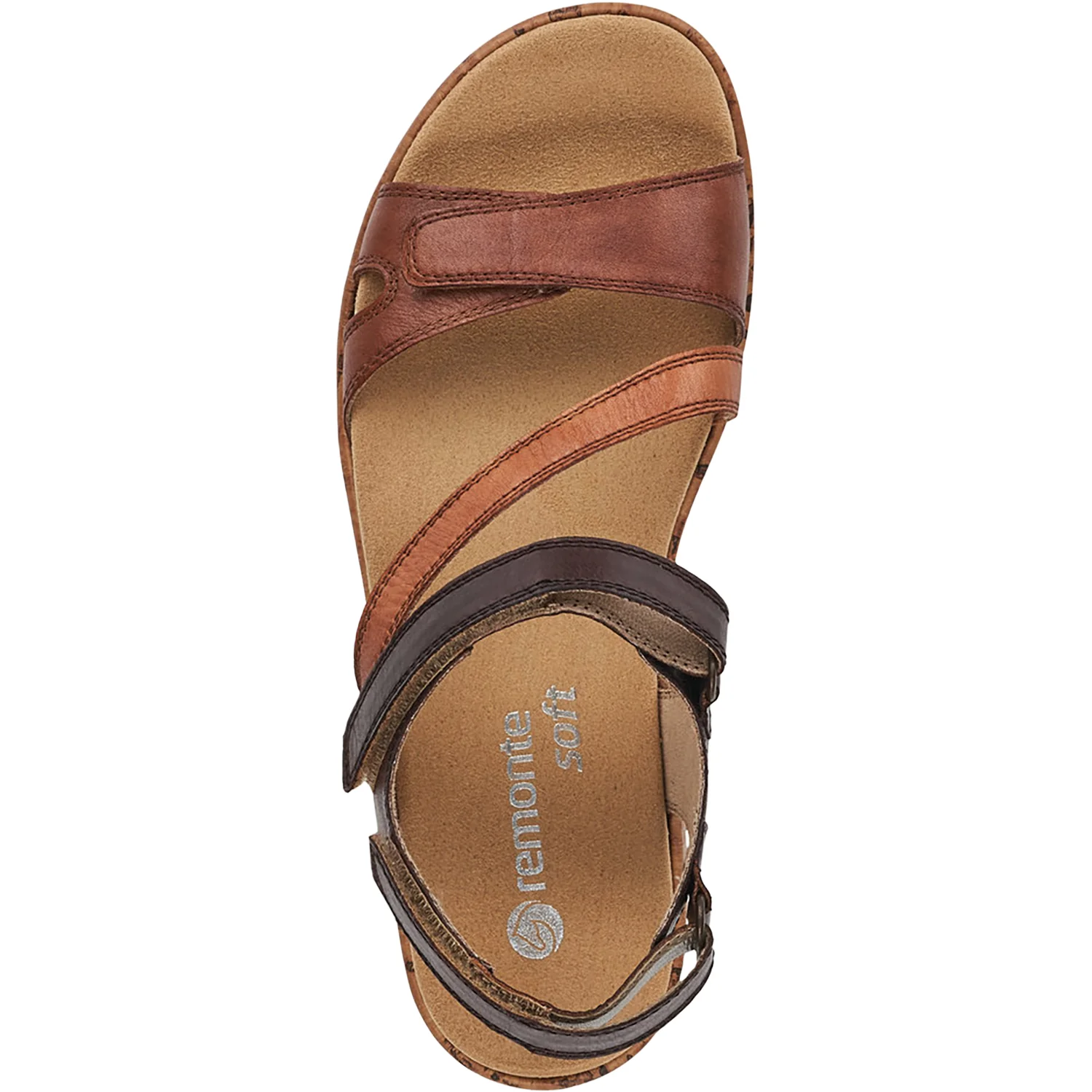Remonte R6850-25 Jocelyn 50 Women's Backstrap Sandals Muskat/Noccia/Mokka Leather - Image 2