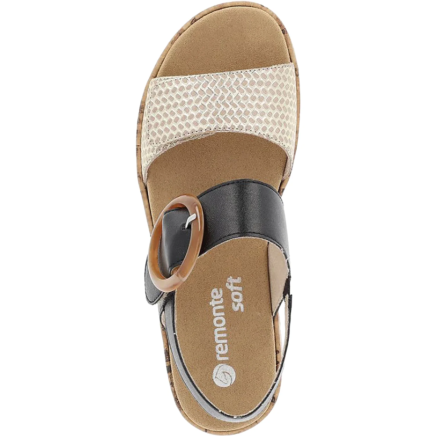 Remonte R6853-02 Jocelyn 53 Women's Sandals Beige/Gold/Schwarz - Image 2