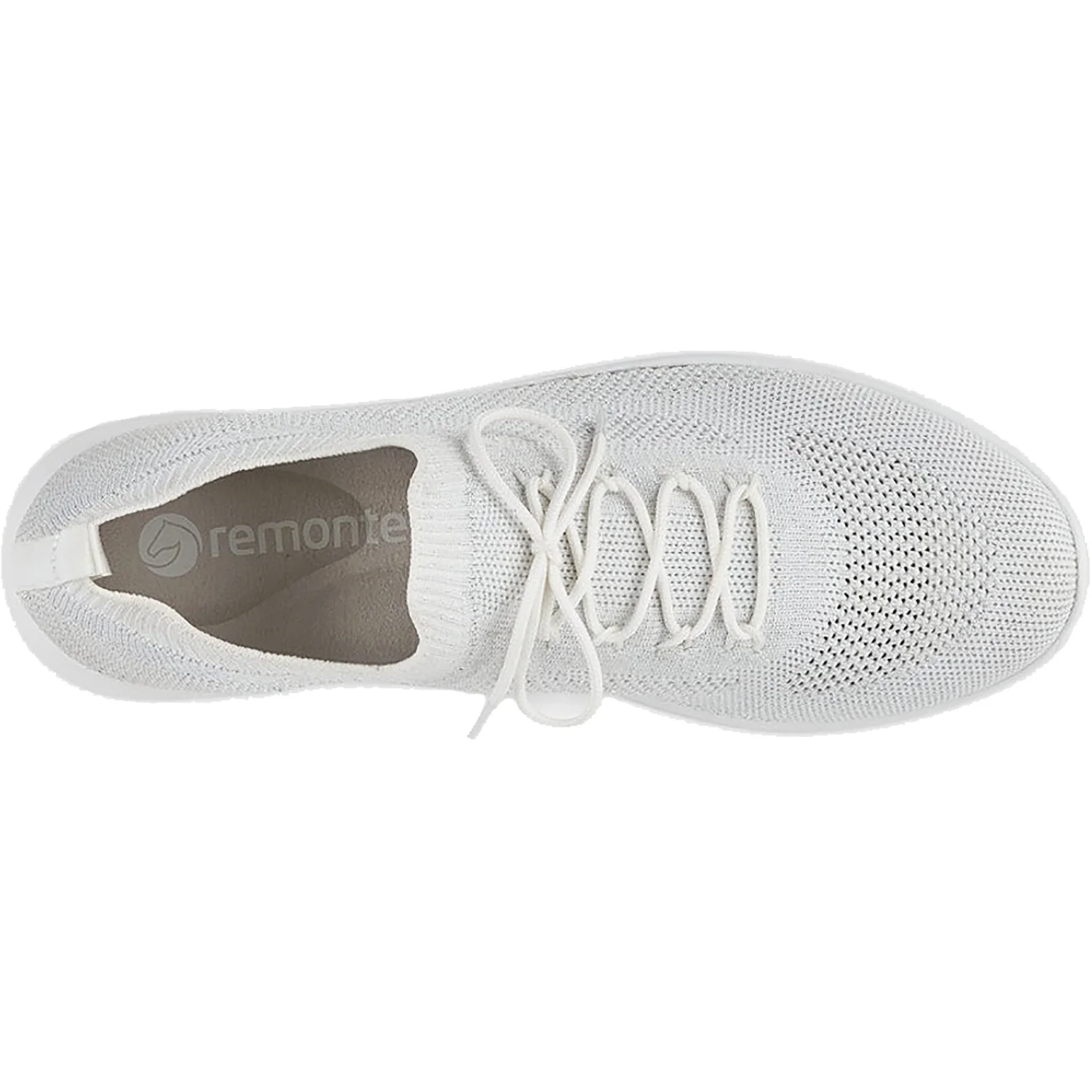 Remonte R7103-80 Tempest 03 Women's Sneakers Weiss Metallic Fabric - Image 2