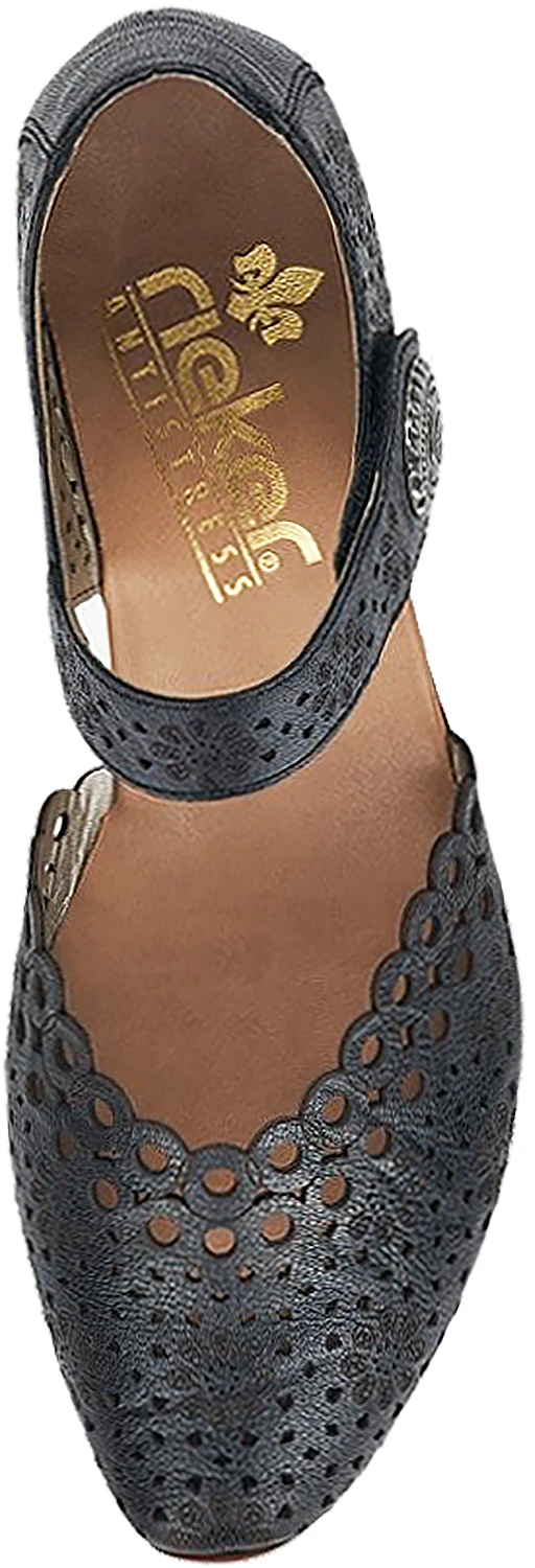 Rieker 43753-00 Mirjam Women's Mary Janes Black Leather - Image 2