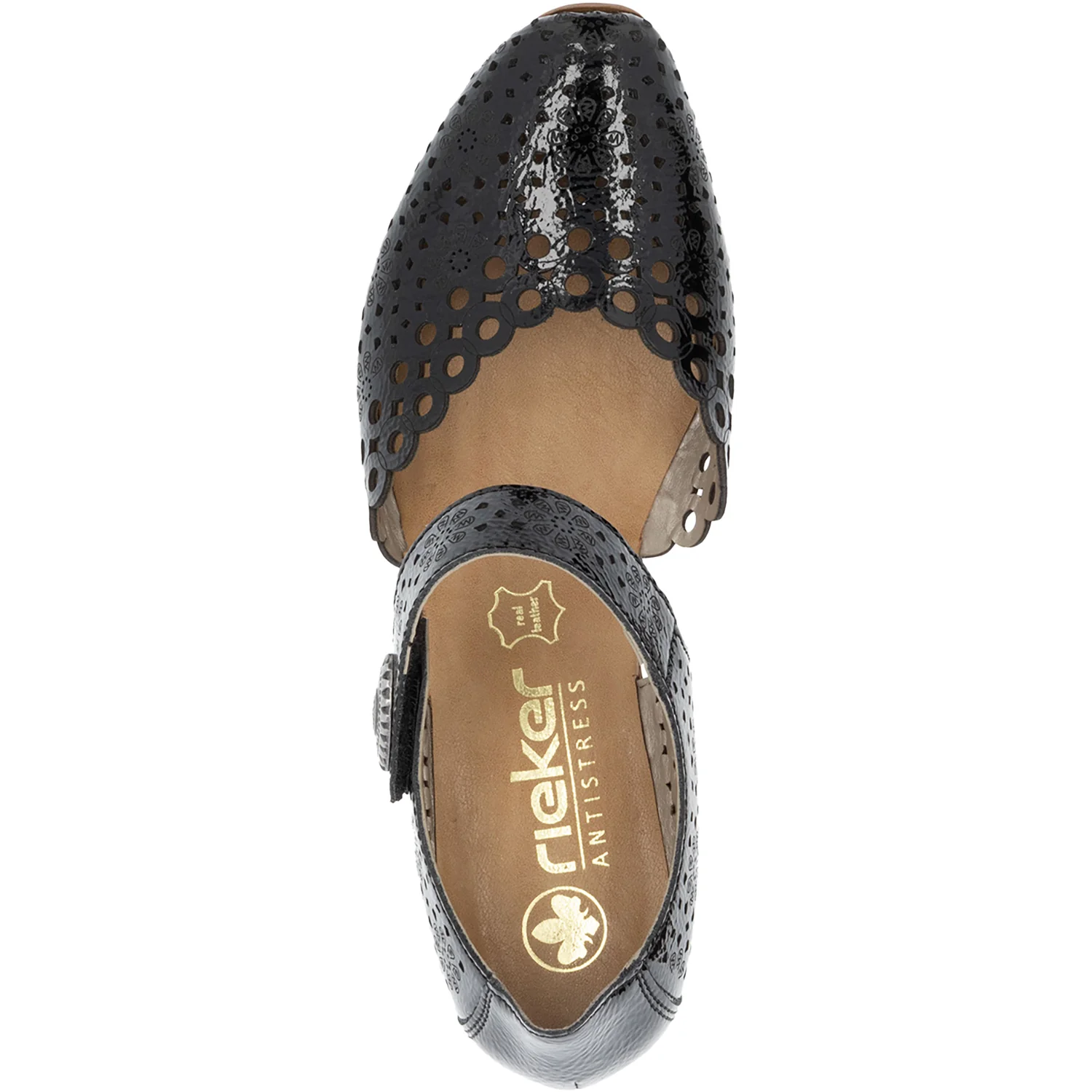 Rieker 43753-02 Mirjam 53 Women's Dressy Mary Janes Nero/Black Leather - Image 2