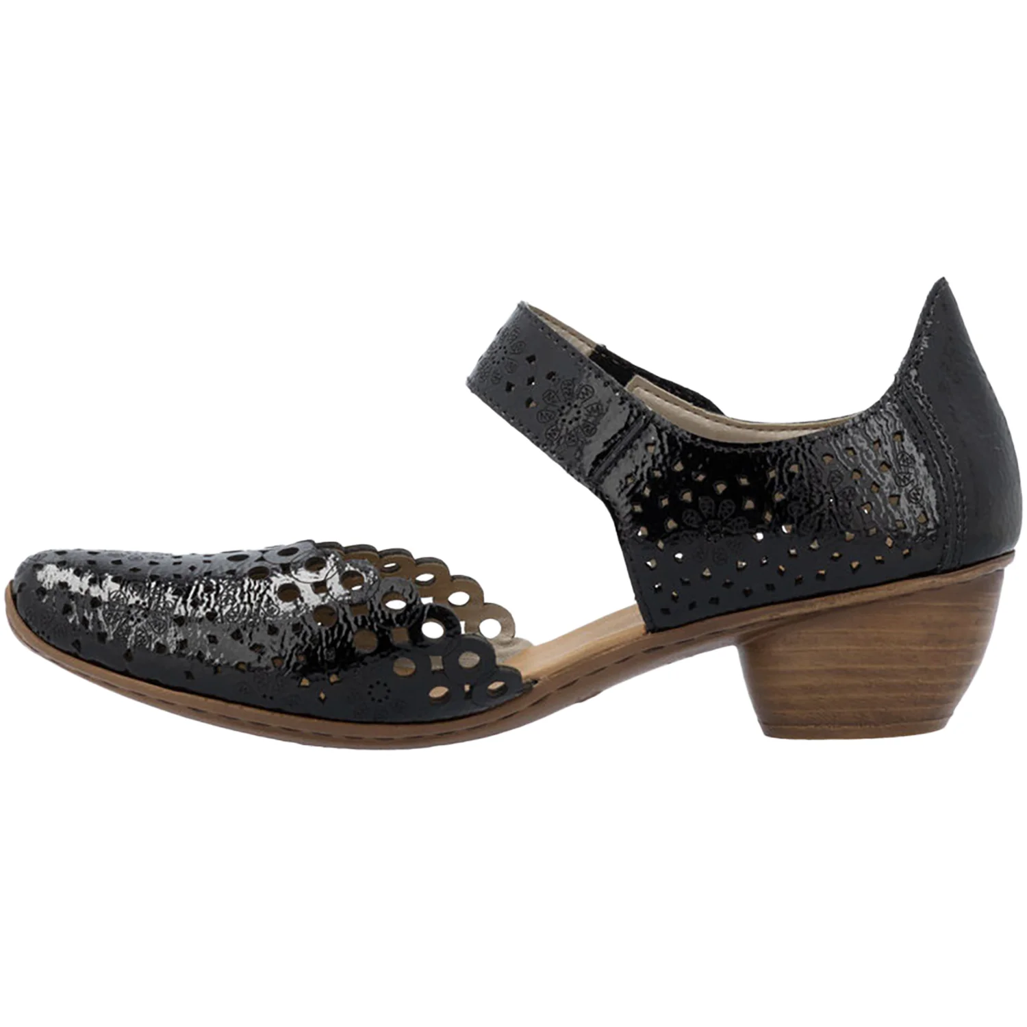 Rieker 43753-02 Mirjam 53 Women's Dressy Mary Janes Nero/Black Leather - Image 3