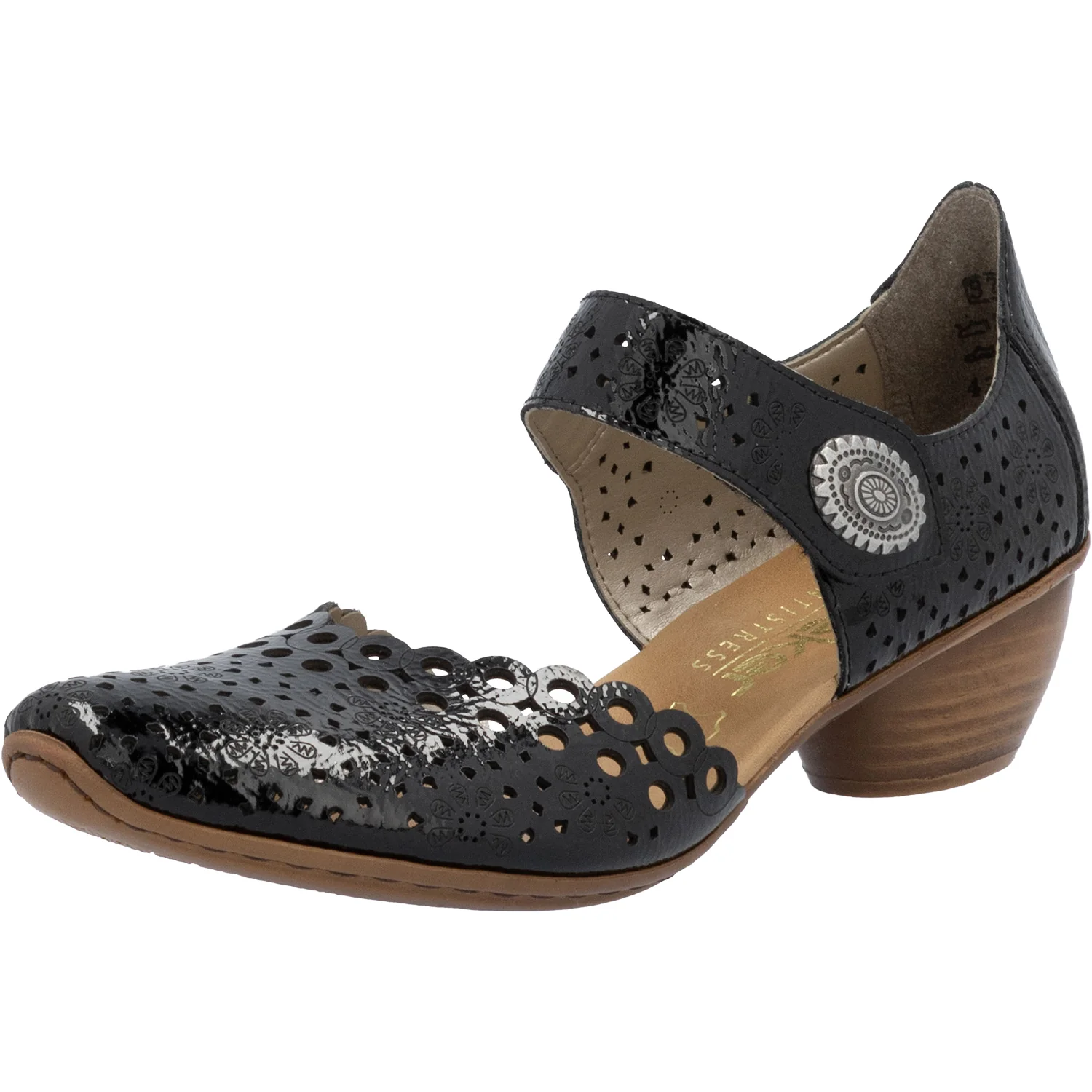 Rieker 43753-02 Mirjam 53 Women's Dressy Mary Janes Nero/Black Leather - Image 5