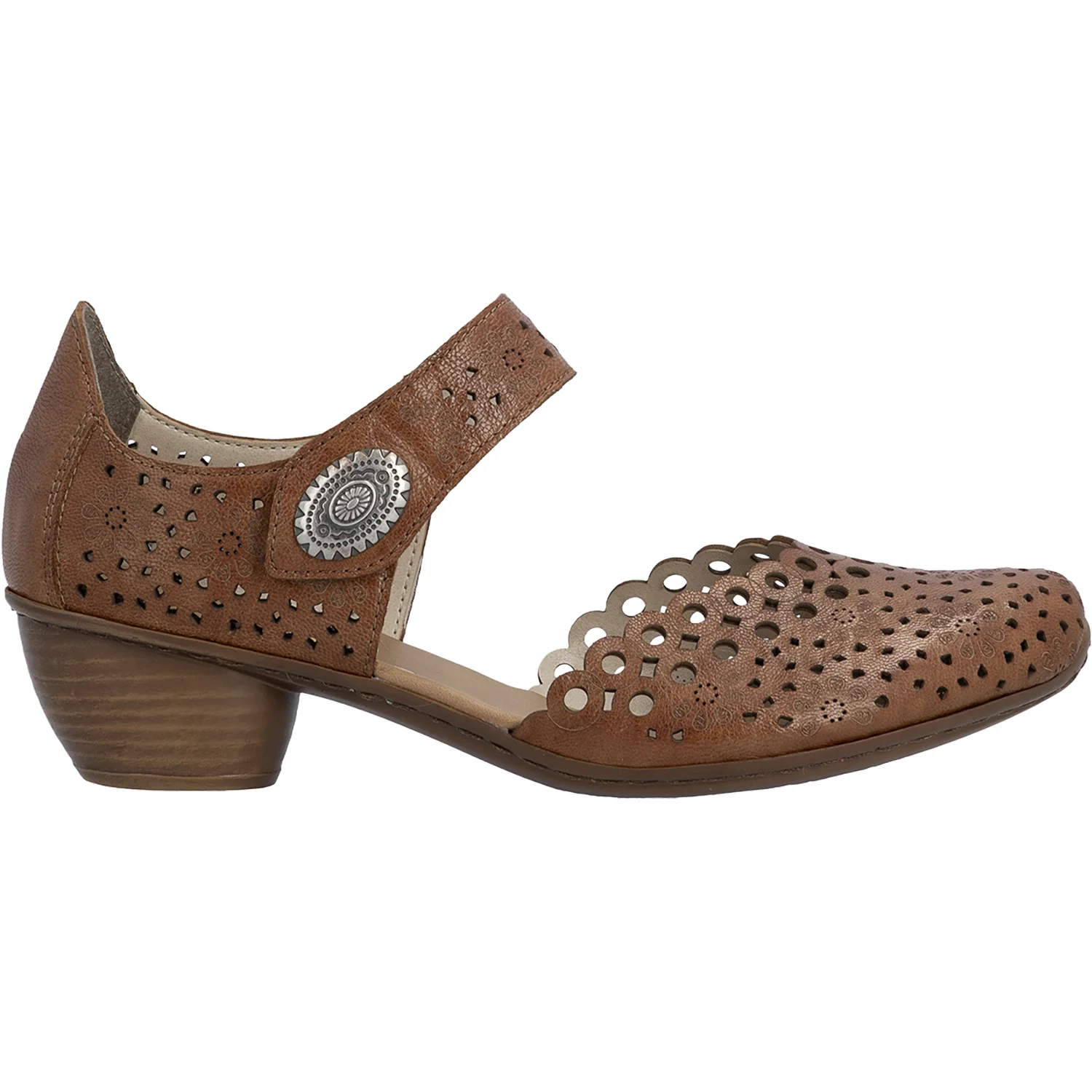 Rieker 43753-22 Mirjam 53 Women's Dressy Mary Janes Cuoio