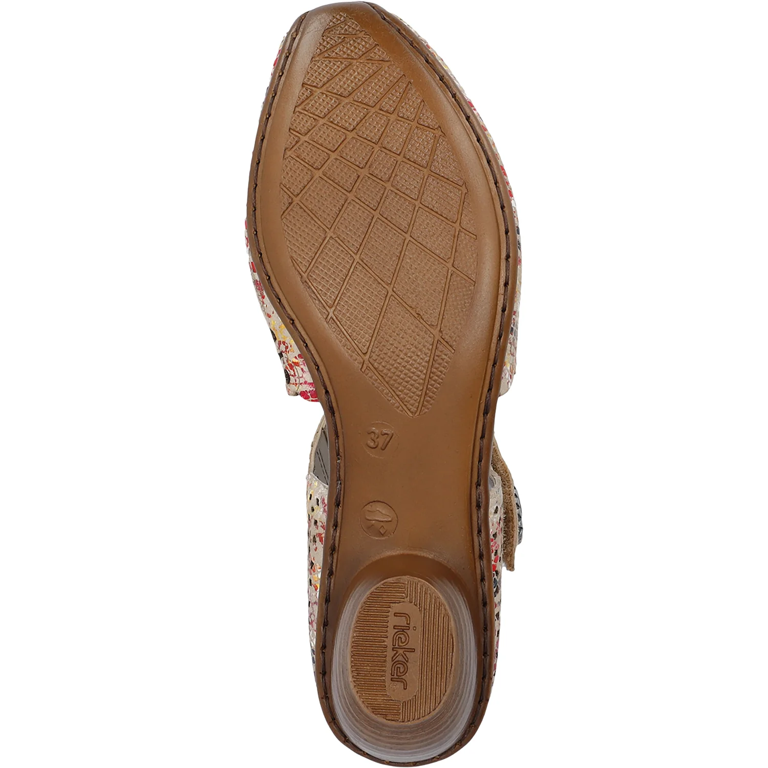 Rieker 43753-91 Mirjam 53 Women's Dressy Mary Janes Beige Multi Leather - Image 4