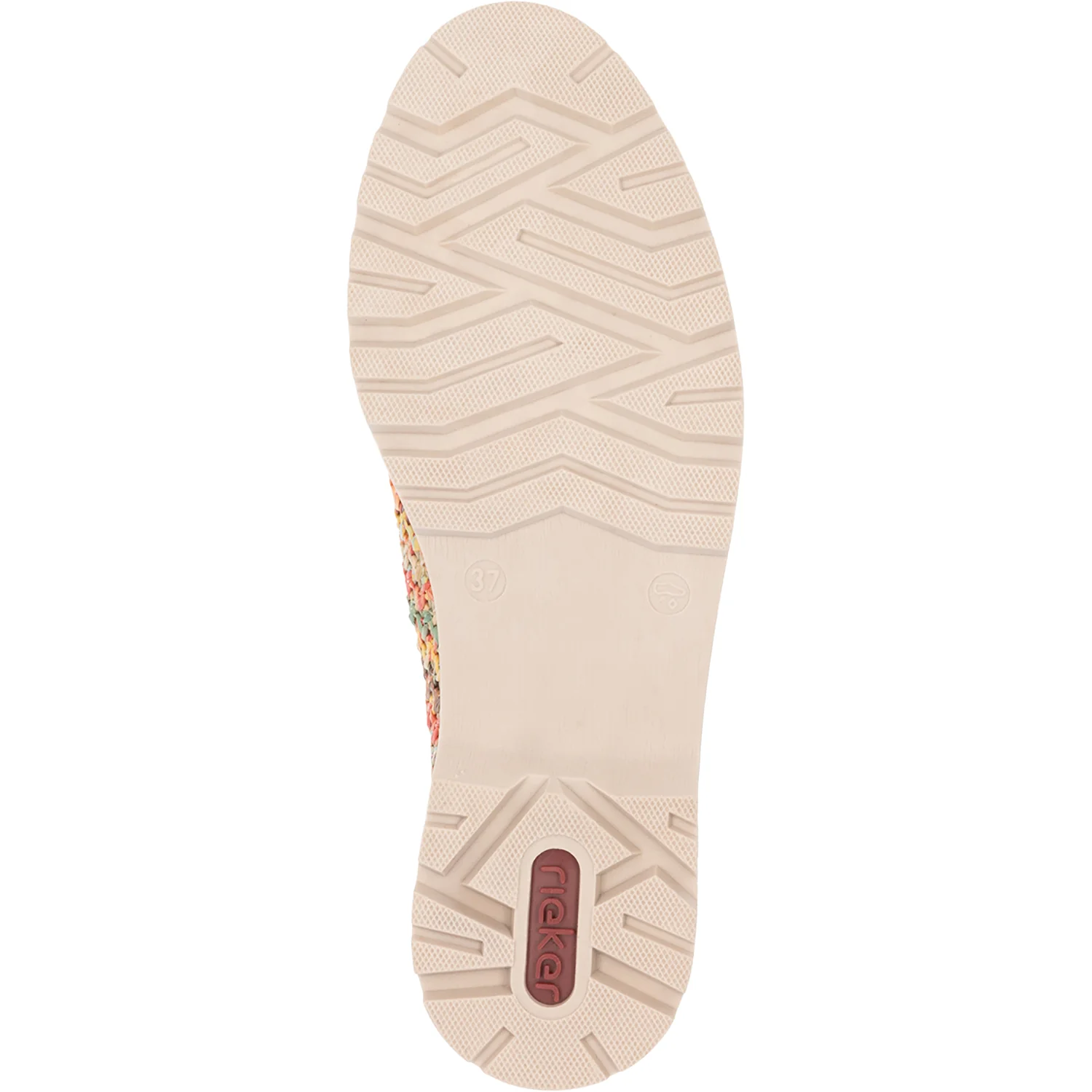 Rieker 45562-90 Gitta 62 Women's Slip Ons Traditional Perle Vegan/Patent Multi Woven - Image 5