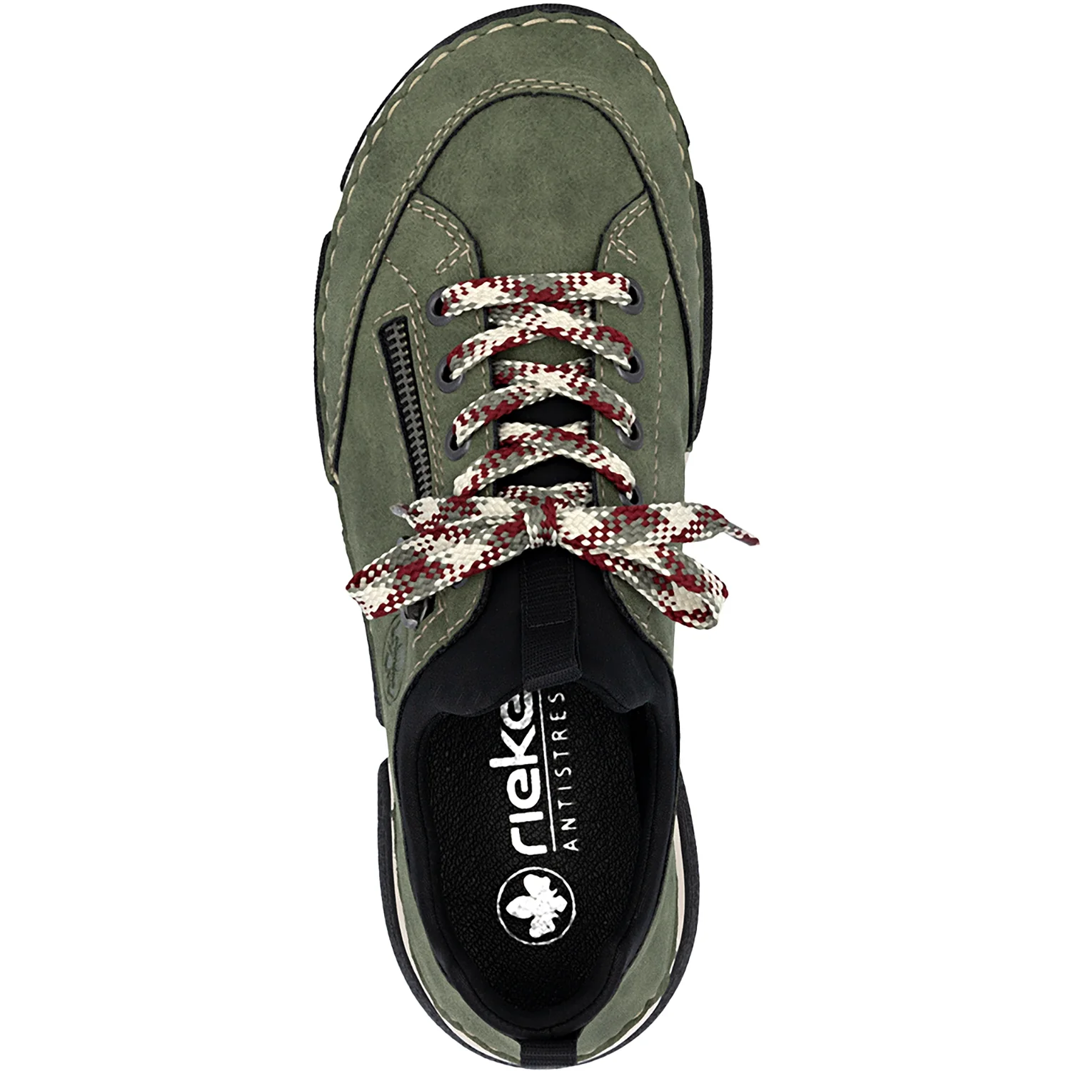 Rieker 45973-54 Angela Women's Lace Up Shoes Liane/Schwarz - Image 2