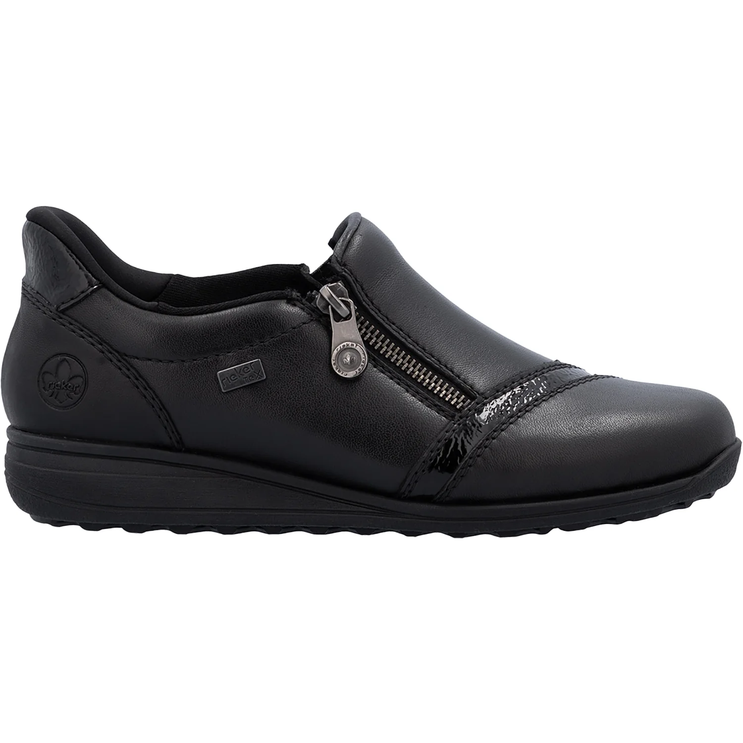 Rieker 47264-00 Women's Slip Ons Traditional Schwarz/Black/Schwarz