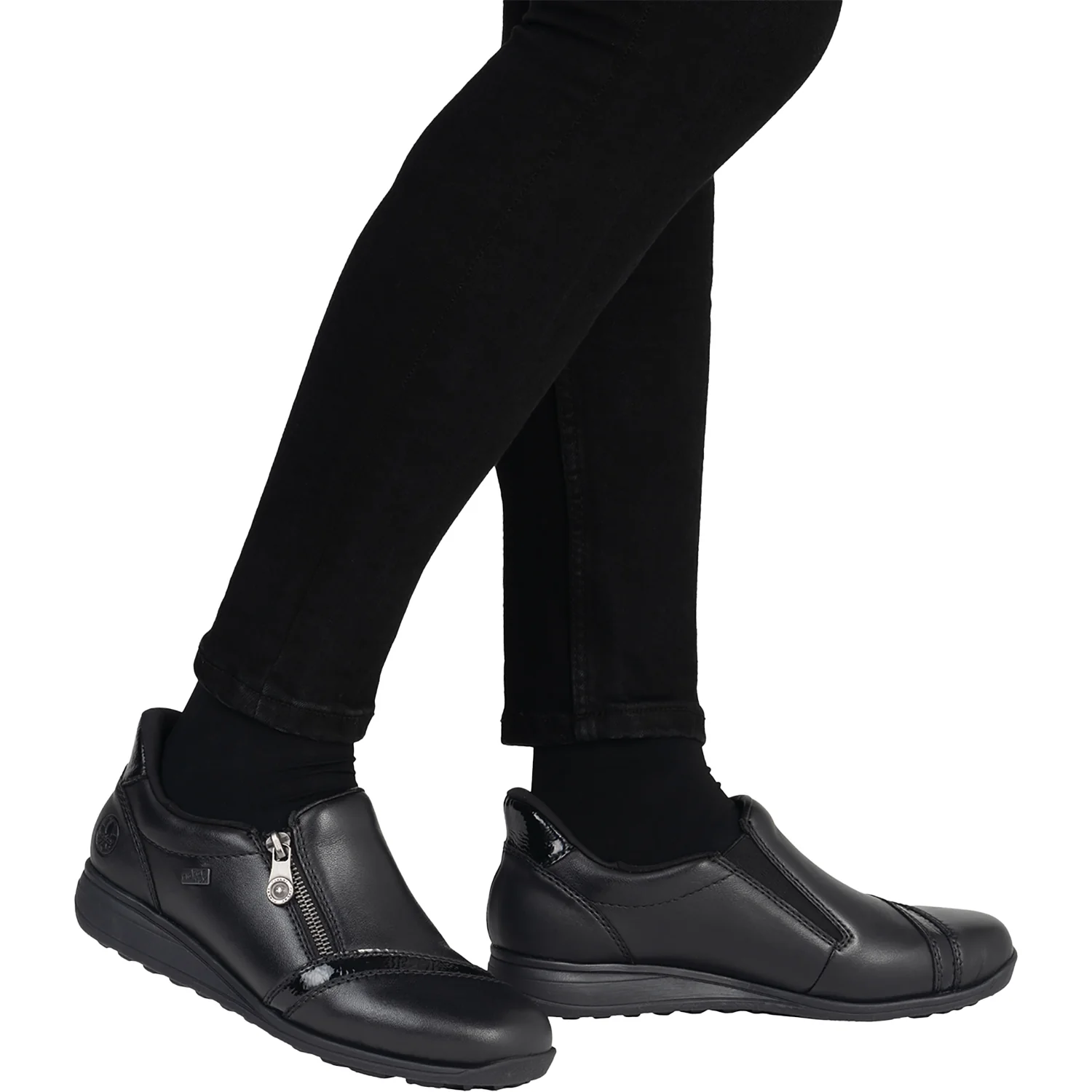 Rieker 47264-00 Women's Slip Ons Traditional Schwarz/Black/Schwarz - Image 6