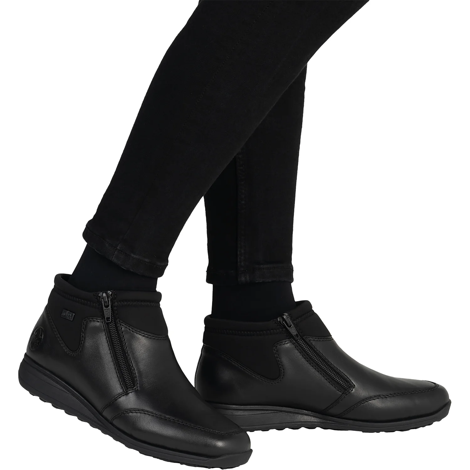 Rieker 47270-00 Women's Booties Schwarz/Schwarz - Image 6