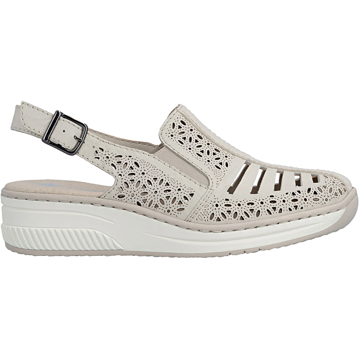 Rieker 48763-60 Women's Slip On Sporty Sneakers Crema/Crema