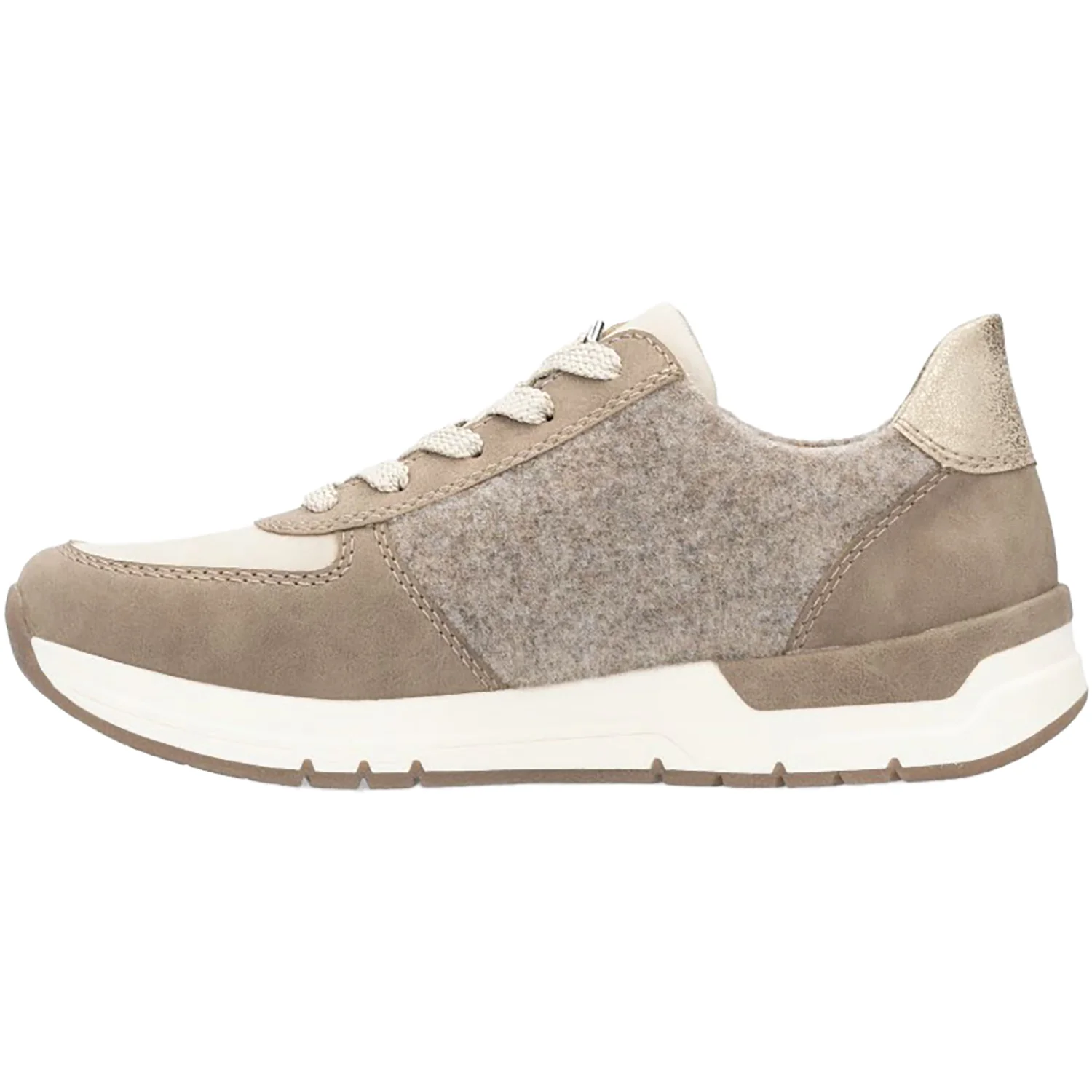 Rieker 58902-64 Women's Shoes Fango/Ginger/Gold Combi Synthetic - Image 3