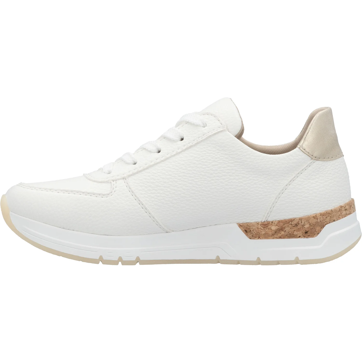 Rieker 58902-80 Women's Shoes Weiss/Porzellan/Muschel Synthetic - Image 3