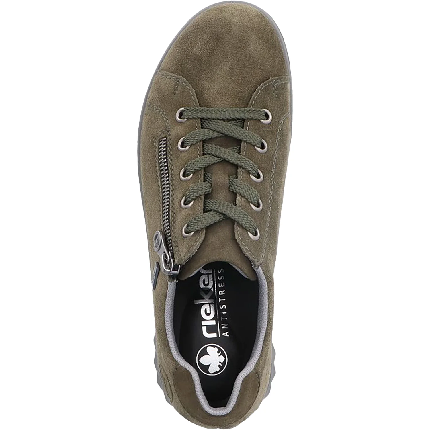 Rieker 59000-54 Vegan Women's Shoes Khaki/Moor - Image 2