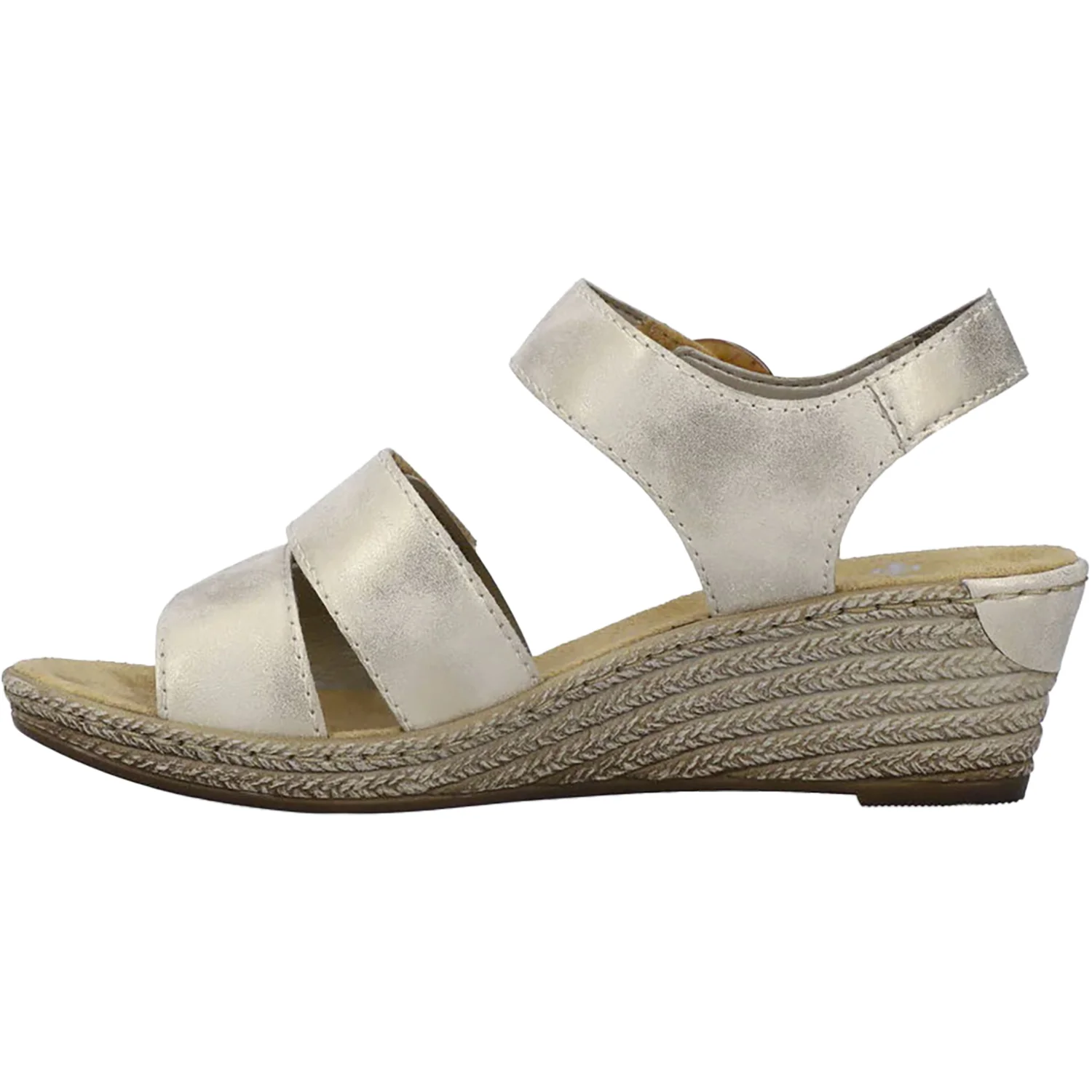 Rieker 62487-60 Fanni 87 Women's Wedge Sandals Muschel Synthetic - Image 3