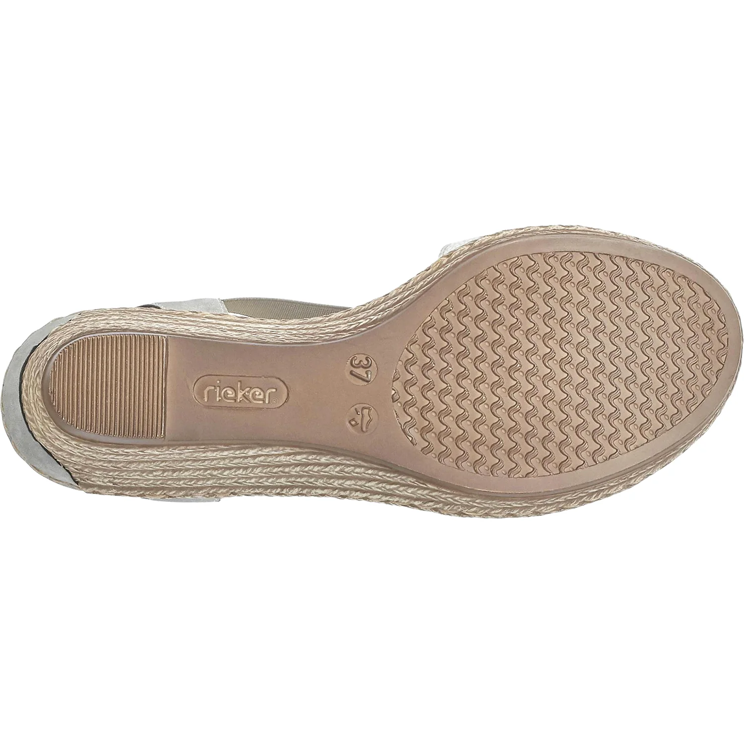 Rieker 624H6-90 Fanni H6 Women's Sandals White Multi/Cement Mosaic Synthetic - Image 4