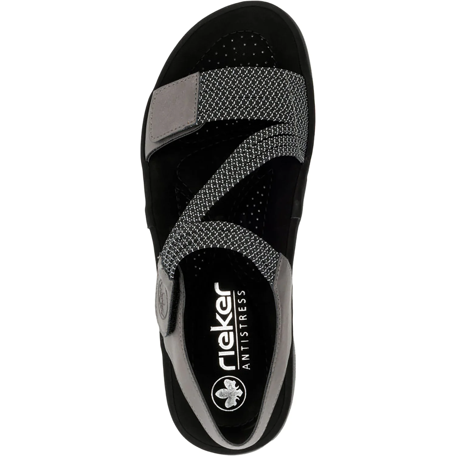 Rieker 64870-42 Women's Sandals Mineral/Schwarz Synthetic - Image 2