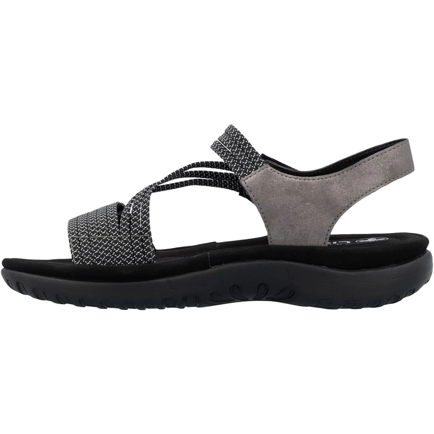 Rieker 64870-42 Women's Sandals Mineral/Schwarz Synthetic - Image 3