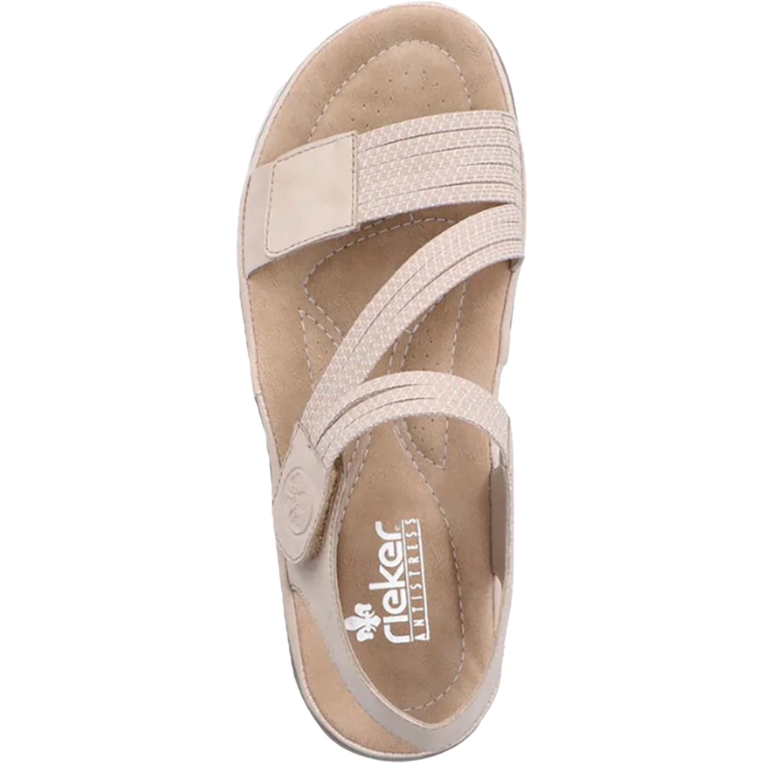 Rieker 64870-62 Franja Women's Active Sandals Ginger/Cliff/Weiss - Image 2