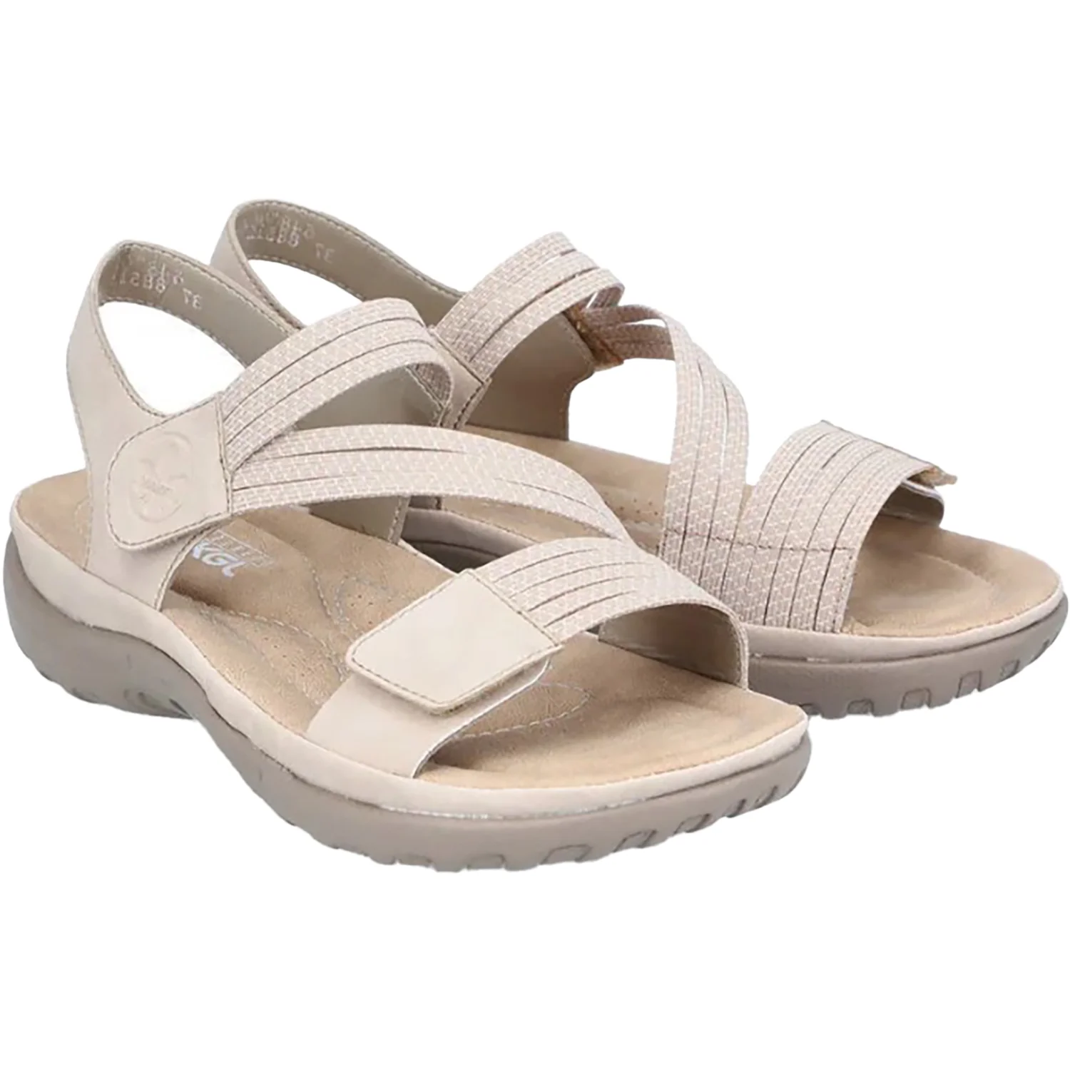 Rieker 64870-62 Franja Women's Active Sandals Ginger/Cliff/Weiss - Image 5