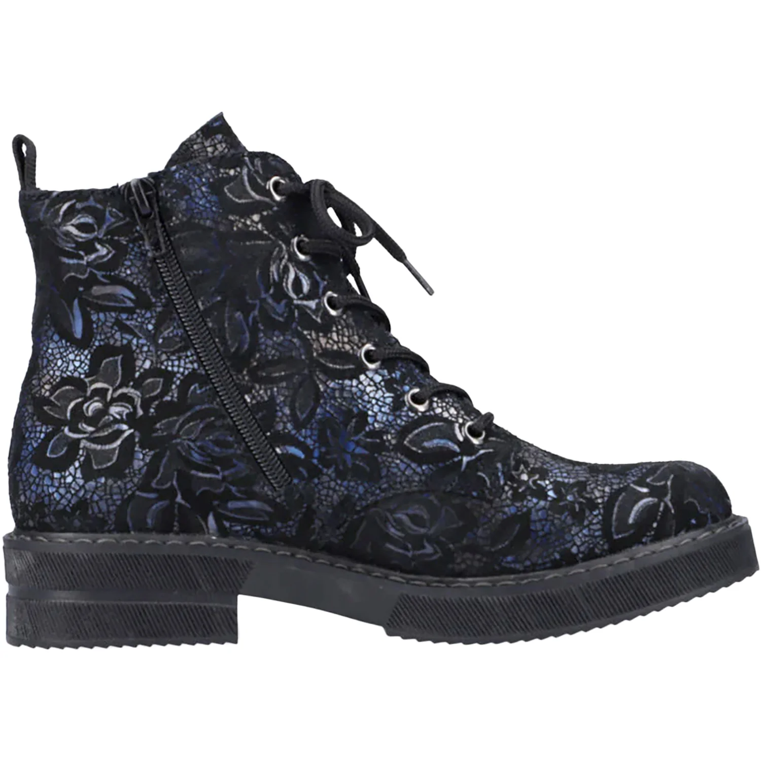 Rieker 72010-14 Payton Women's Boots Booties Navy/Schwarz Synthetic