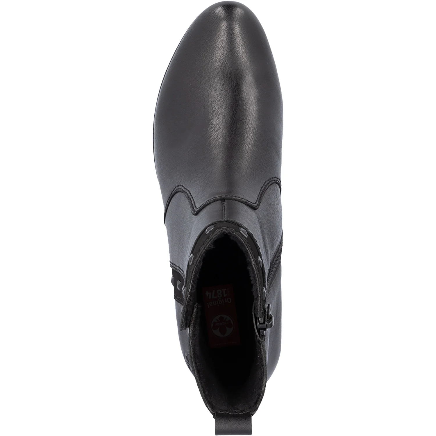 Rieker 78657-00 Women's Boots Black/Black/Black Leather - Image 2
