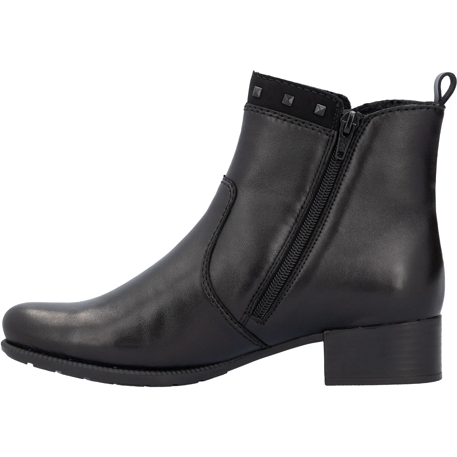 Rieker 78657-00 Women's Boots Black/Black/Black Leather - Image 3